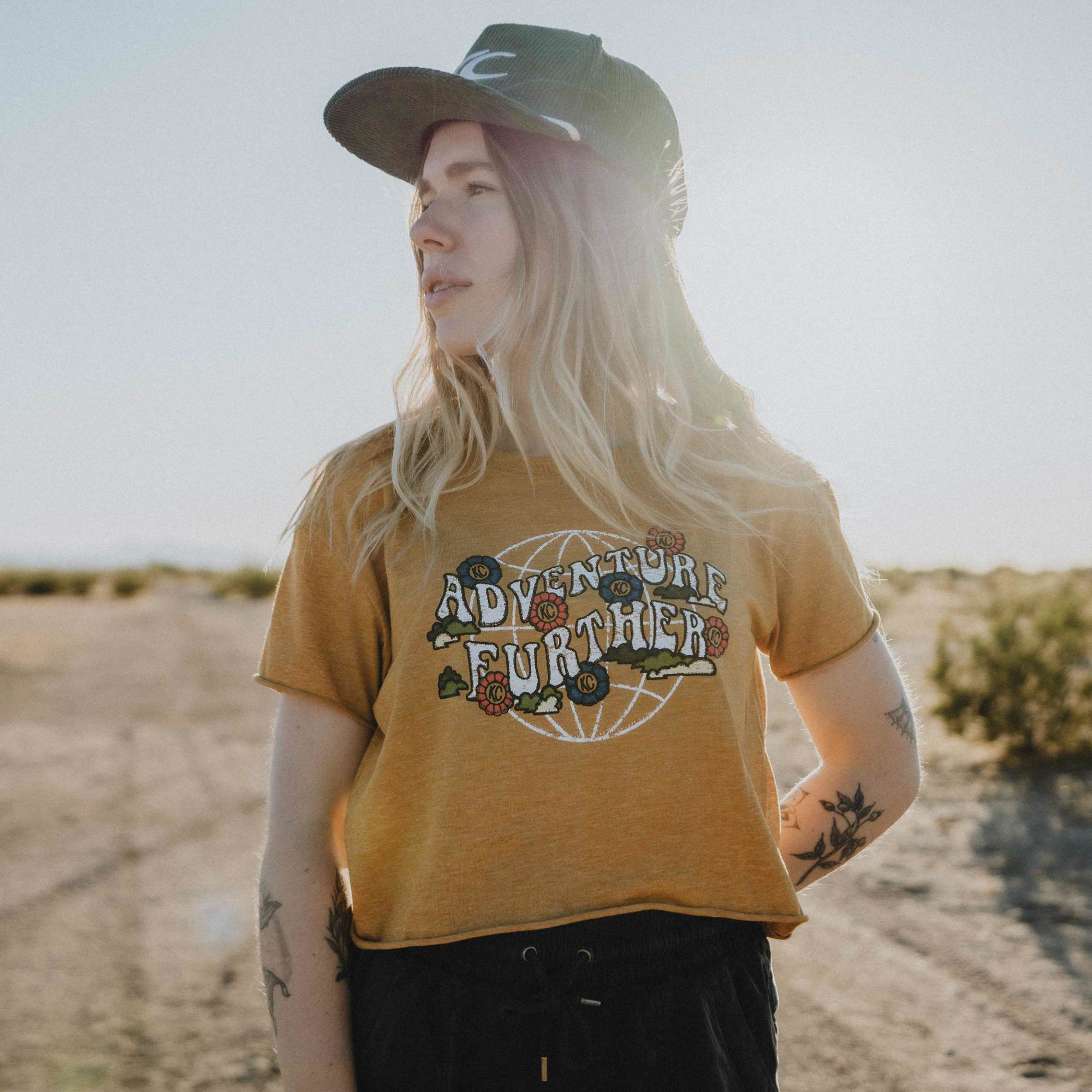 KC HiLiTES KC Women%27s Bloom Retro Crop Top - Gold - Large 70671