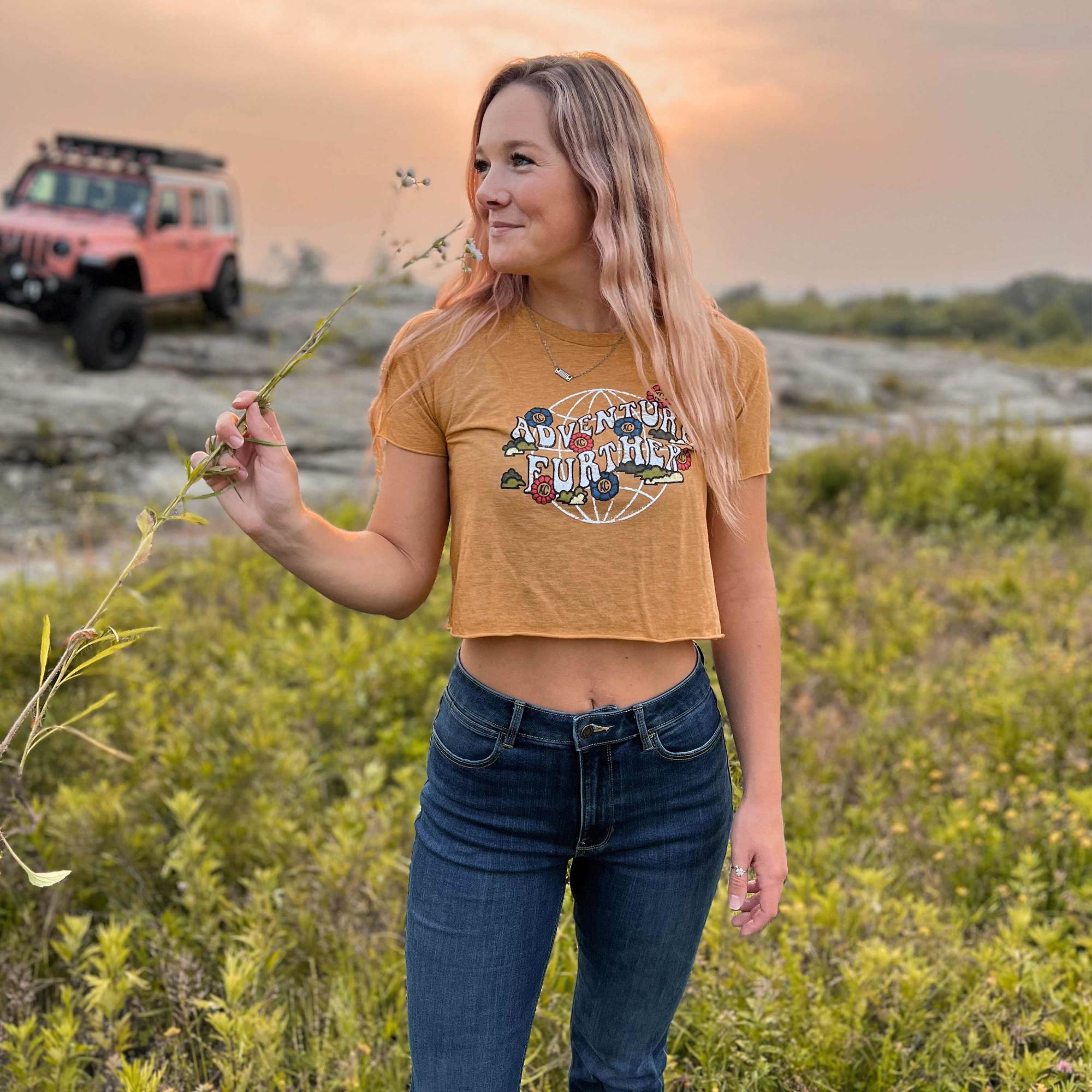 KC HiLiTES KC Women%27s Bloom Retro Crop Top - Gold - Large 70671