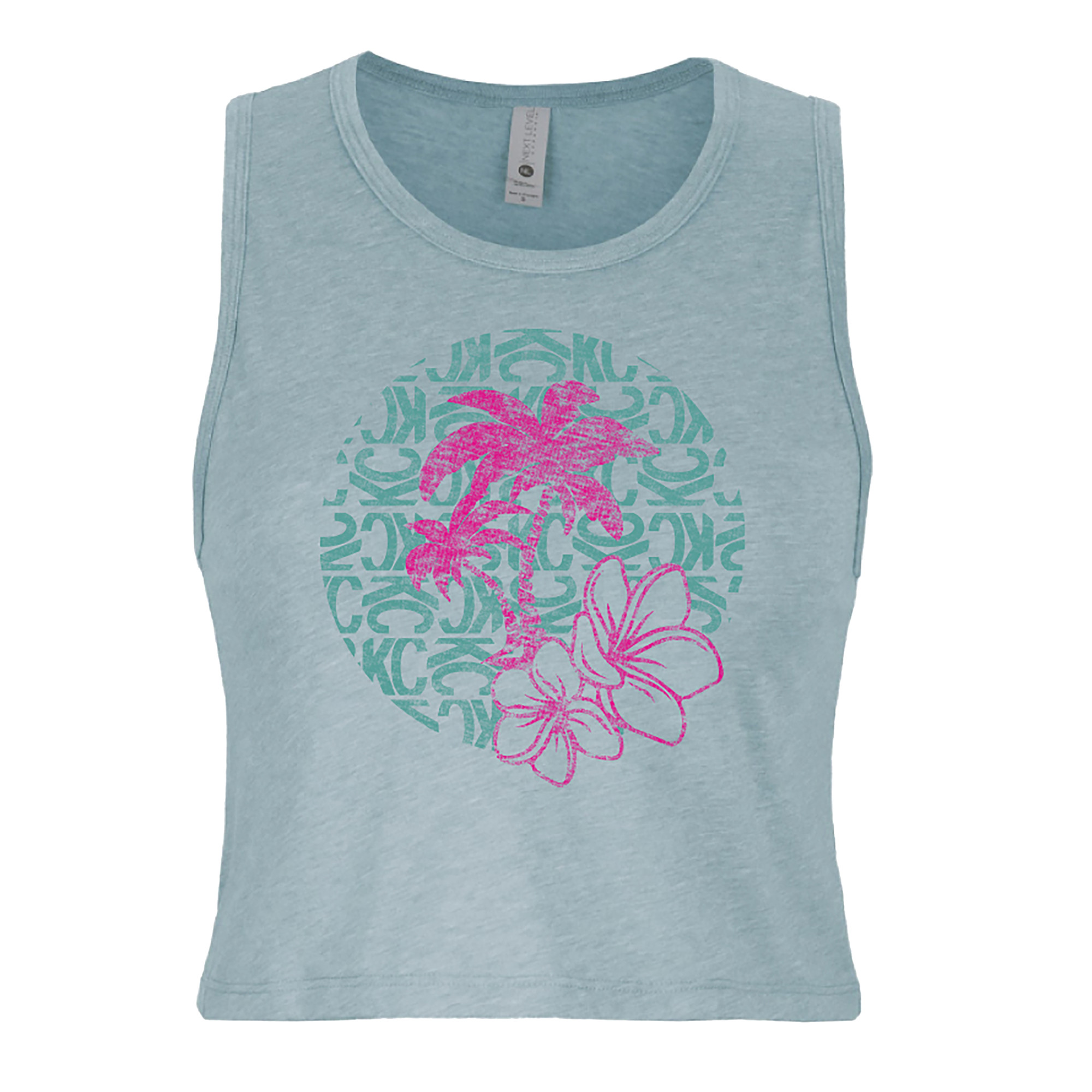 KC HiLiTES KC Women%27s Island Dreams Crop Tank - Stonewash Denim - Large 70685