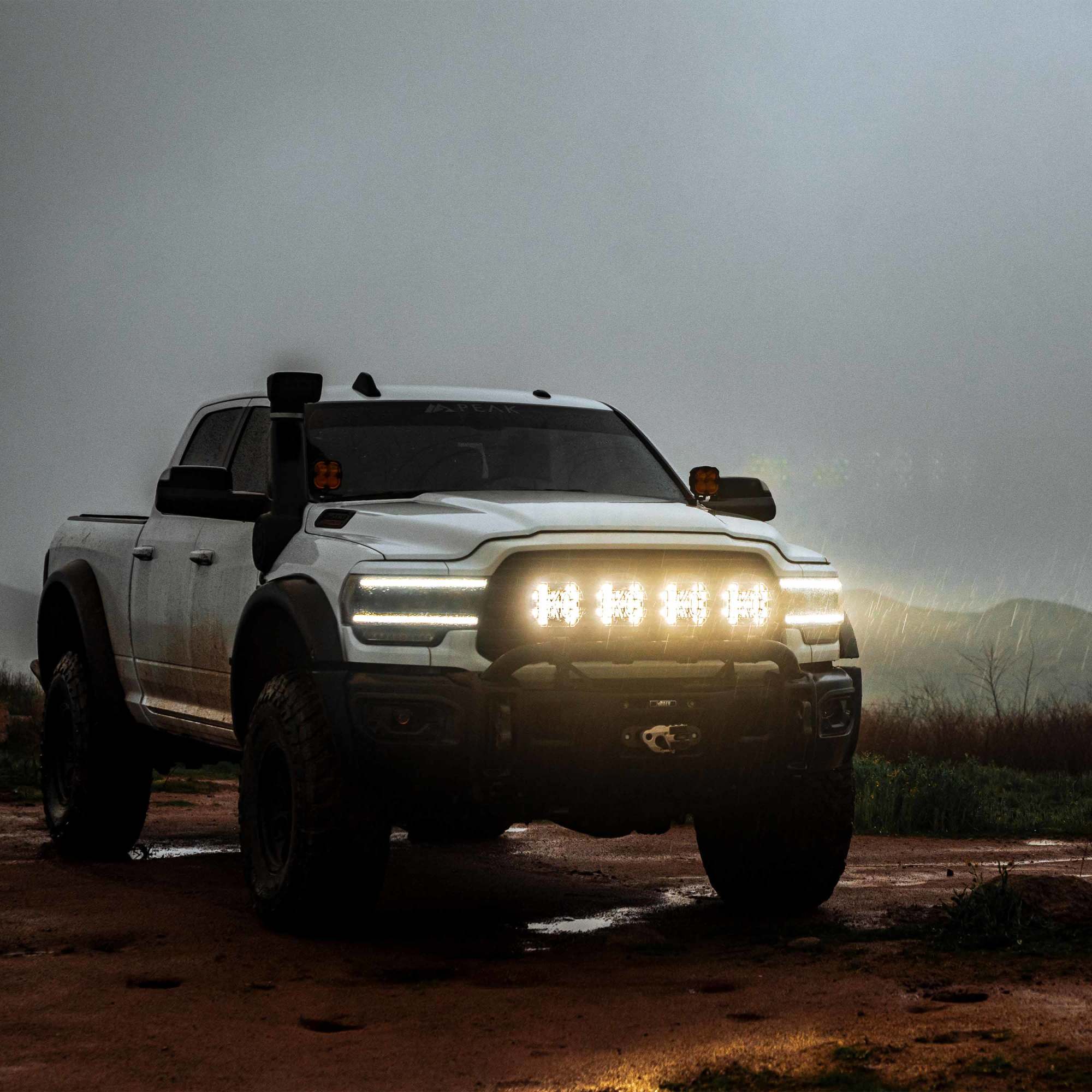 KC HiLiTES SlimLite 8" LED - Stone Guard - Black 7230