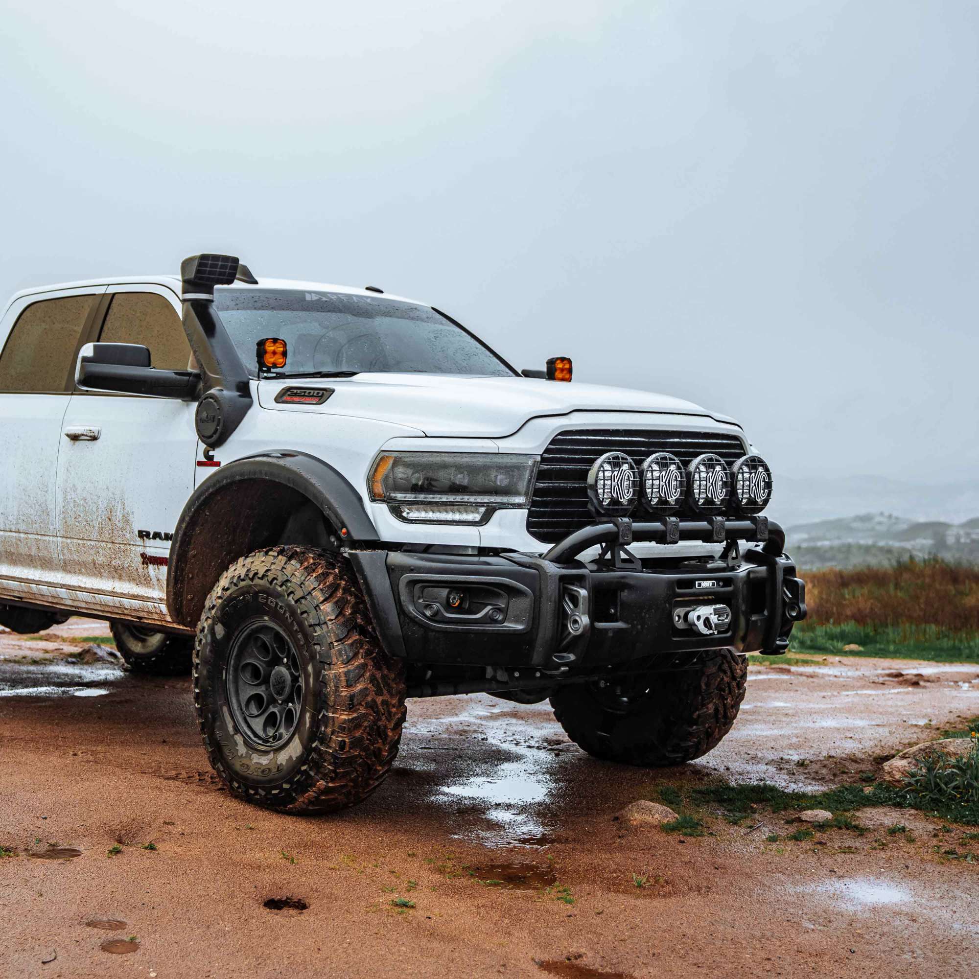 KC HiLiTES SlimLite 8" LED - Stone Guard - Black 7230