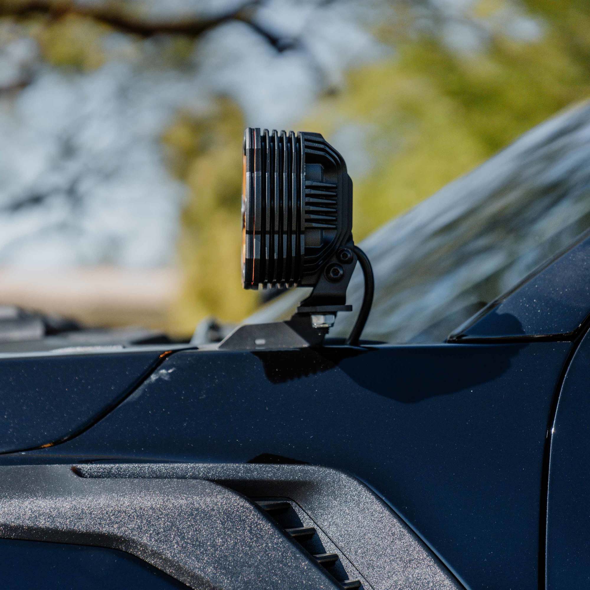 KC HiLiTES Bracket Set - Pillar / Ditch Mount - GEN3 2021+ Ford F-150/Raptor/Lightning 7337