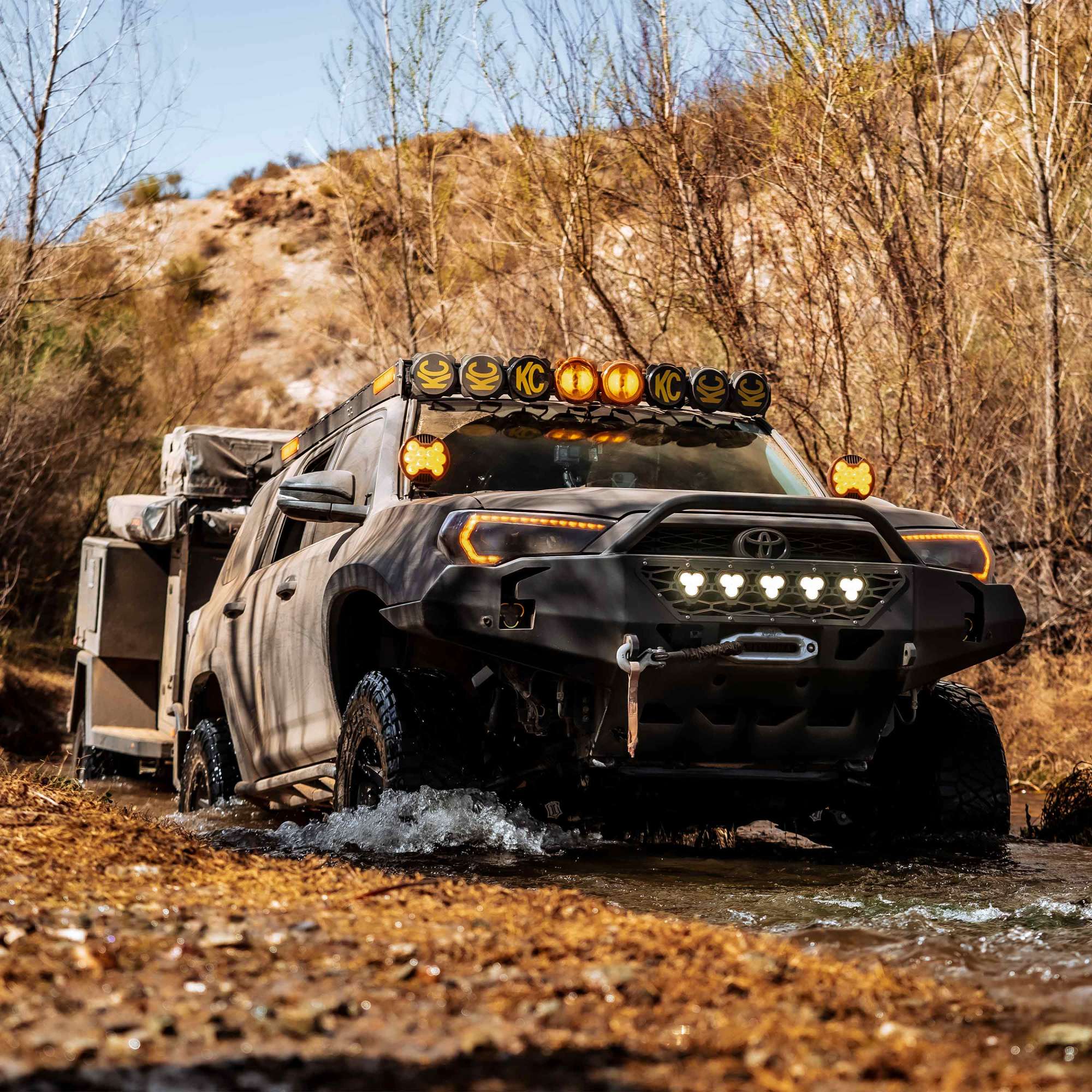 KC HiLiTES KC Bracket Mount Set Ditch - 2010-2024 Toyota 4Runner 73500