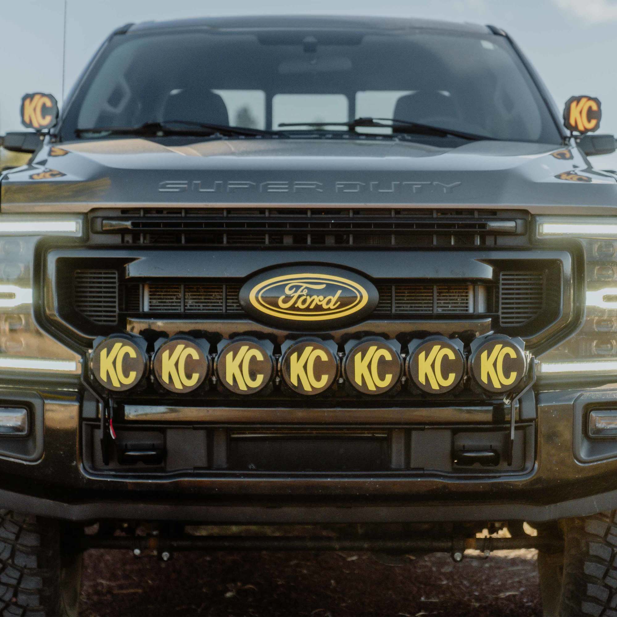 KC HiLiTES Light Bar Mount - Front Bumper - 2017-2024 Ford Super Duty 7356
