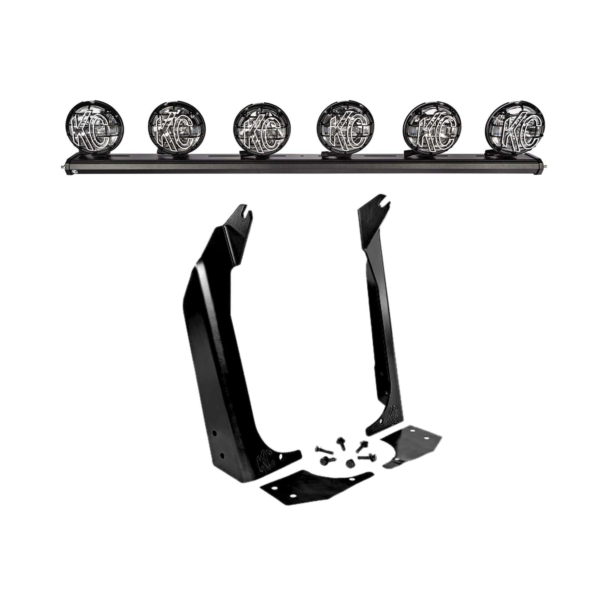 KC HiLiTES KC Apollo Pro Halogen Xross 50in Ovrhd Combo 6-Lt Sys - 97-06 Jeep Wrangler TJ 97059