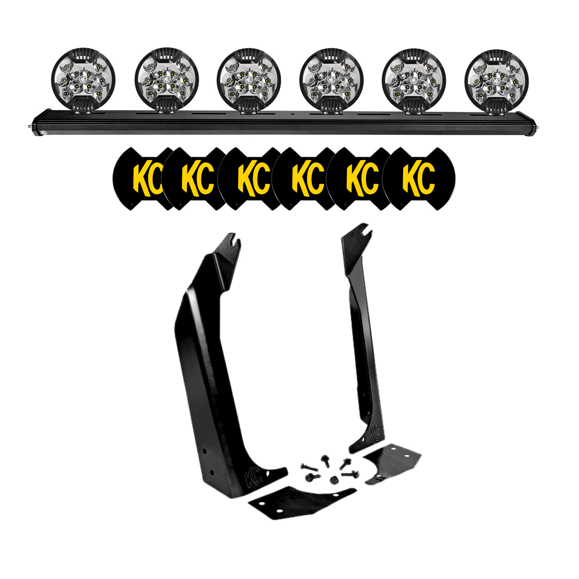 KC HiLiTES KC SLIMLITE LED Xross 50in Overhead 6-Light - 1997-2006 Jeep Wrangler TJ 97060