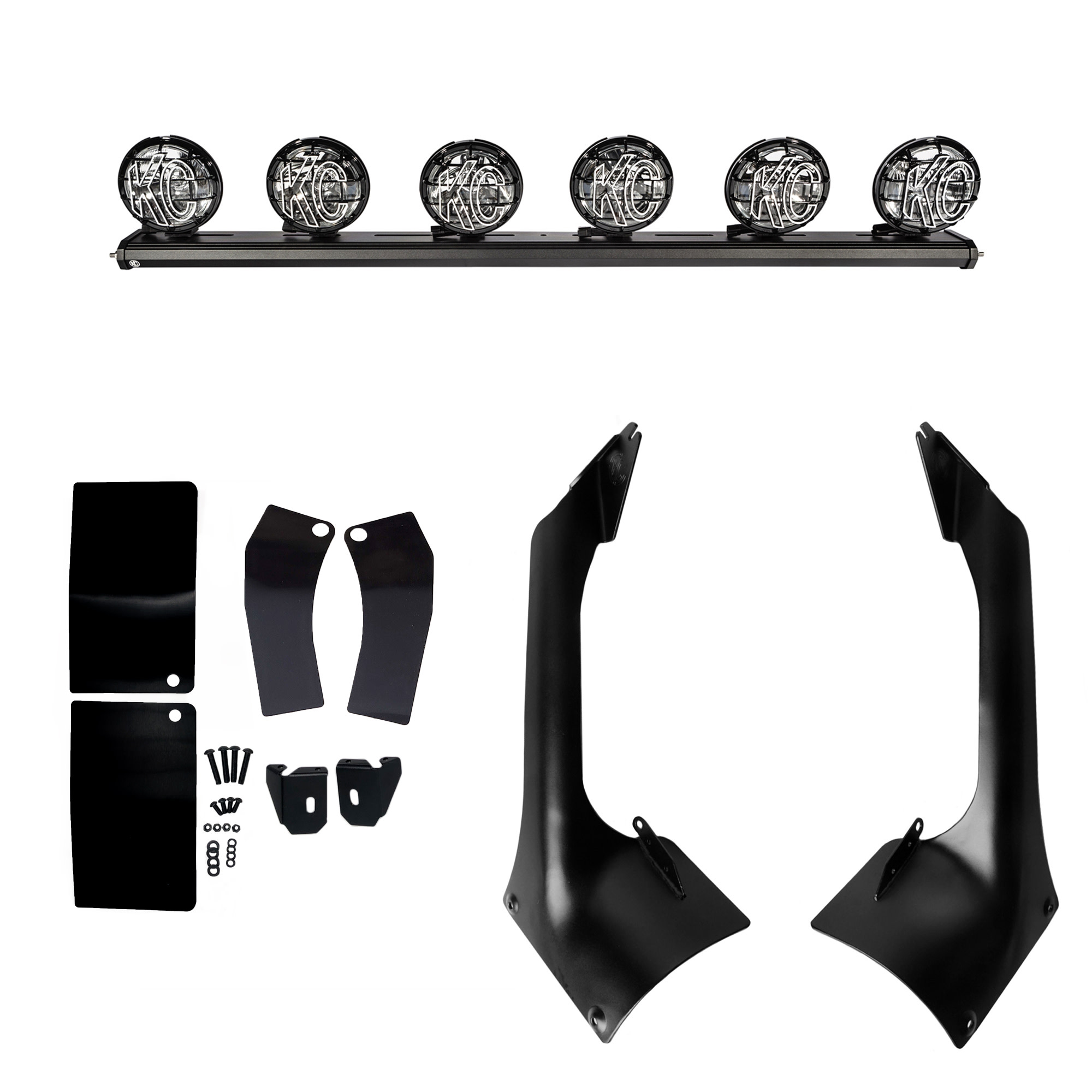 KC HiLiTES Apollo Pro Halogen Xross 50" Ovhd 6-Lt Sys - 18-24 Jeep Wrangler JL/Gladiator JT 97061