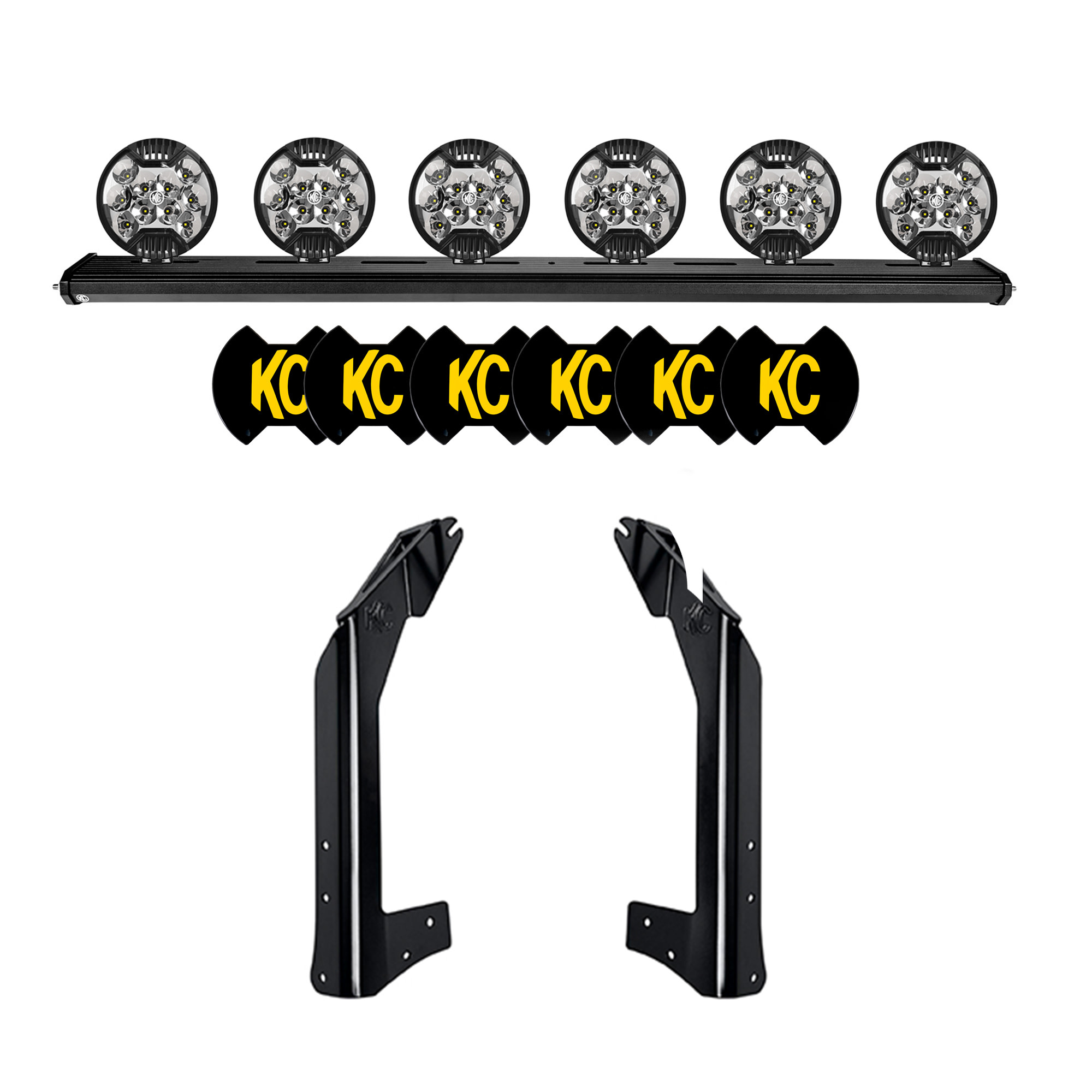 KC HiLiTES SLIMLITE LED Xross 50" Ovrhd 6-Lt - 07-18 Jeep Wrangler JK 97063