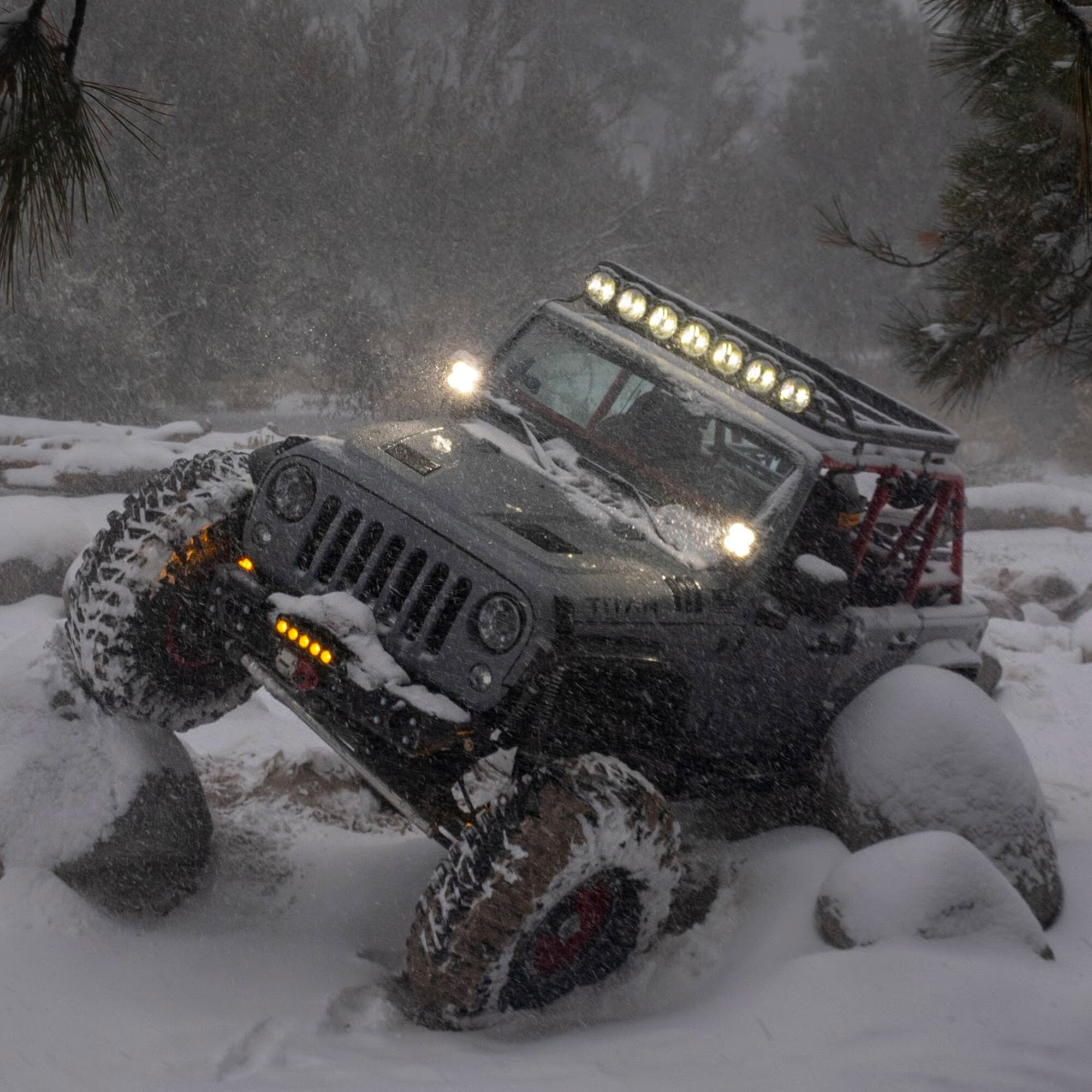 KC HiLiTES KC FLEX ERA 4 LED 5in Combo 2-Light System 2007-2018 Jeep Wrangler JK 97139