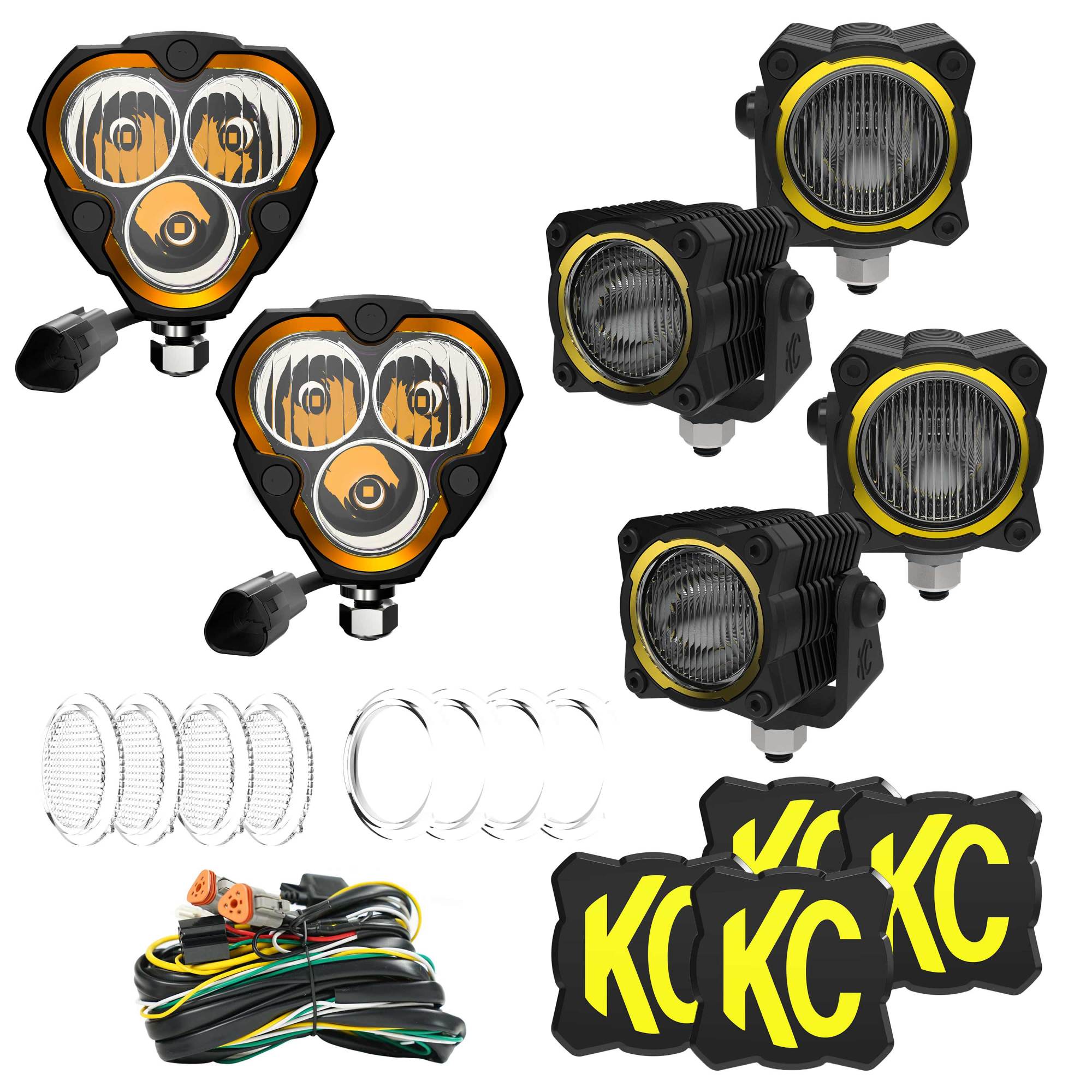 KC HiLiTES Hybrid Front Bumper LED Light Kit - Off-Road System 97170