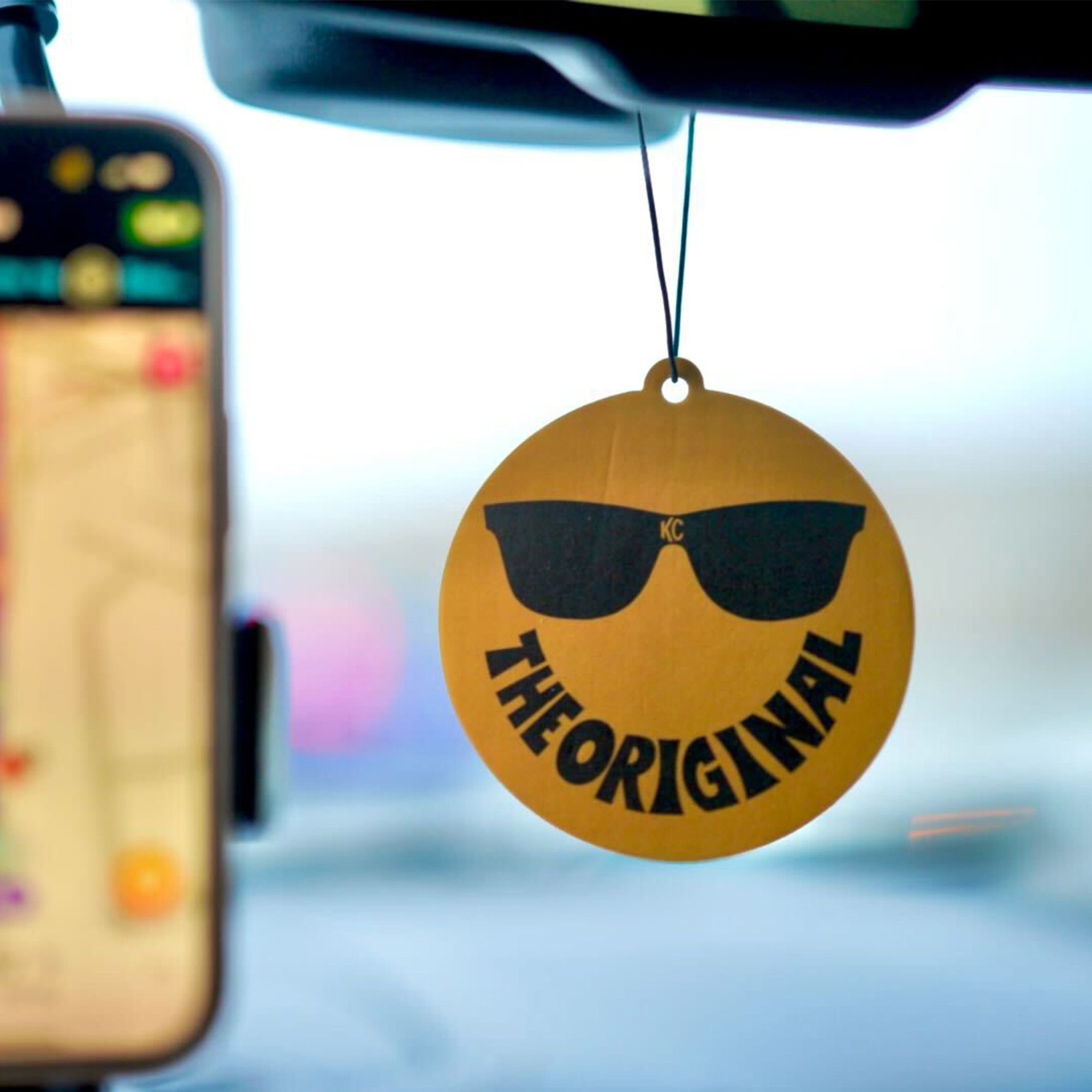 KC HiLiTES KC 3.5" Smiley Air Freshener with Ocean Breeze scent 9963