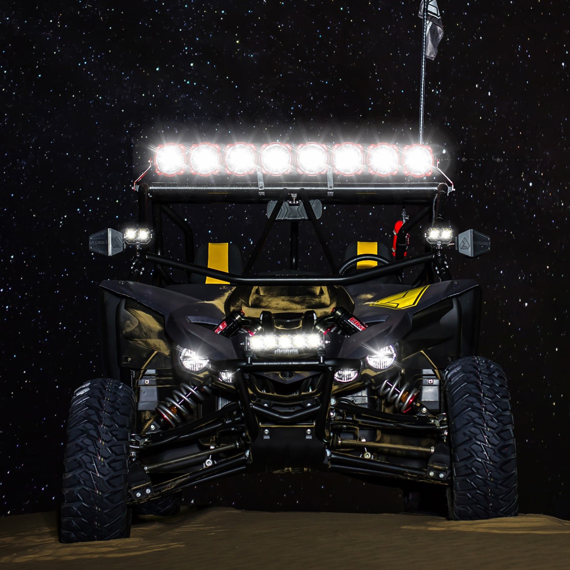 KC HiLiTES KC Pro6 Gravity LED 29in 6-Light Combo System 2016-2019 Yamaha YXZ1000R 91310