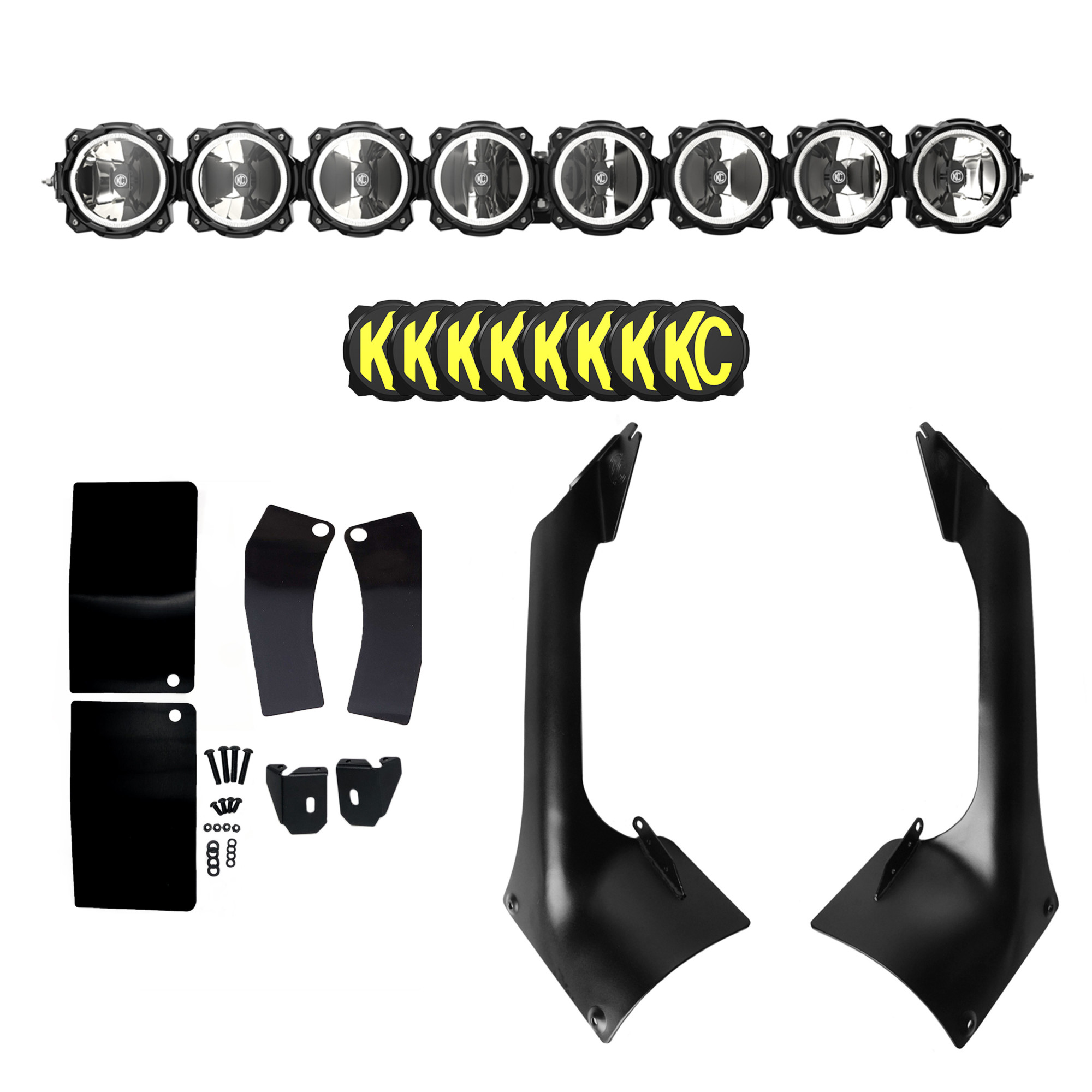 KC HiLiTES Pro6 Gravity LED 50" 8-Lt Cmbo Sys - 18-24 Jeep Wrangler JL/Gladiator JT 91336