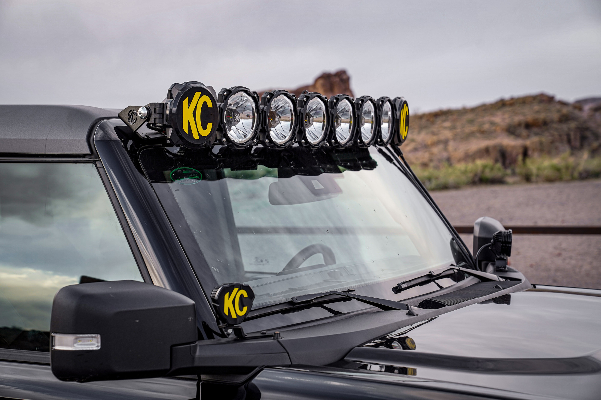 KC HiLiTES KC Pro6 Gravity LED 50in 8-Light Overhead Combo System - 2021+ Ford Bronco 91338