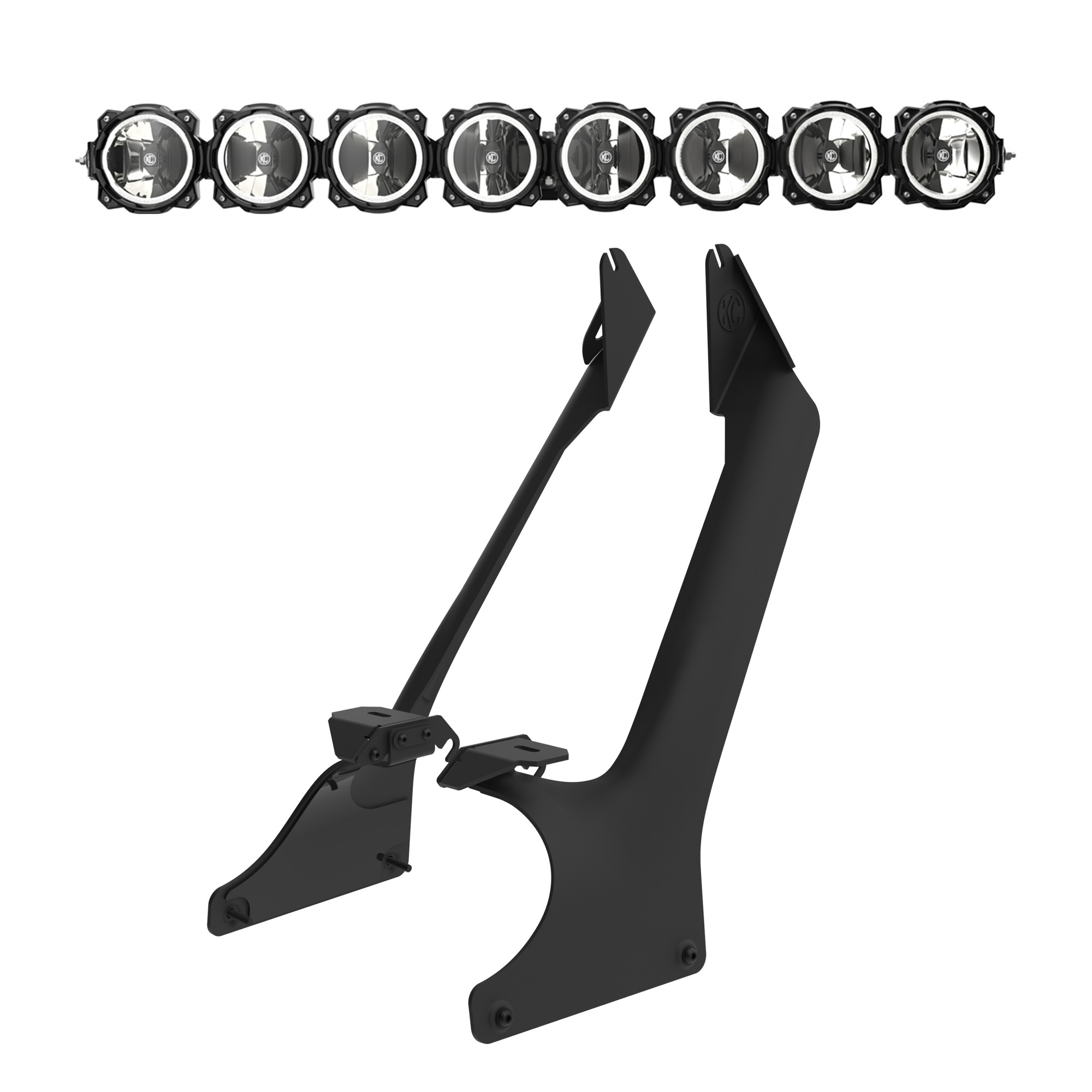 KC HiLiTES Pro6 Gravity LED 50" 8-Lt Cmbo Sys - 21-24 Jeep Wrangler JL Rubicon 392 91339