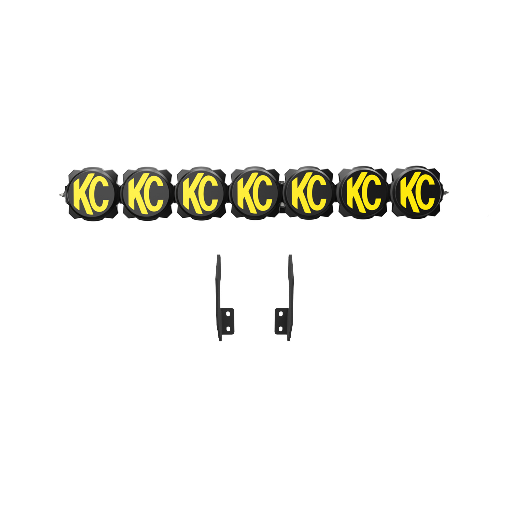 KC HiLiTES Gravity LED Pro6 - 7-Light Bar Kit - Front Bumper - 2011-2016 Ford Super Duty 91344