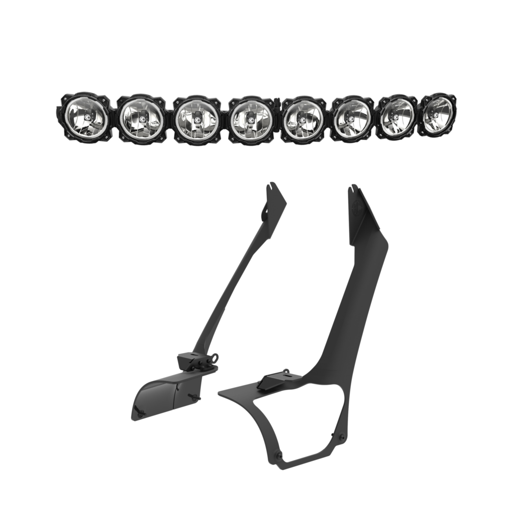 KC HiLiTES Pro6 Gravity LED 50" 8-Lt Ovrhd Cmbo Sys - 21-25 Jeep Wrangler (Hybrid ONLY) 91340
