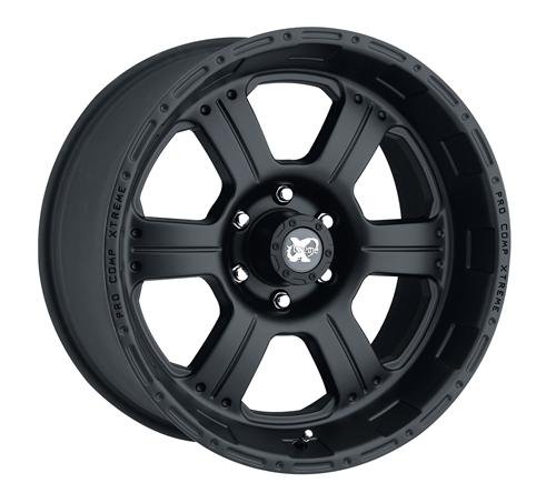 Pro Comp Kore Matte Black 17x9 5x4.5 4.75BS Offset -6mm Cap P/N 8327041 7089-7965