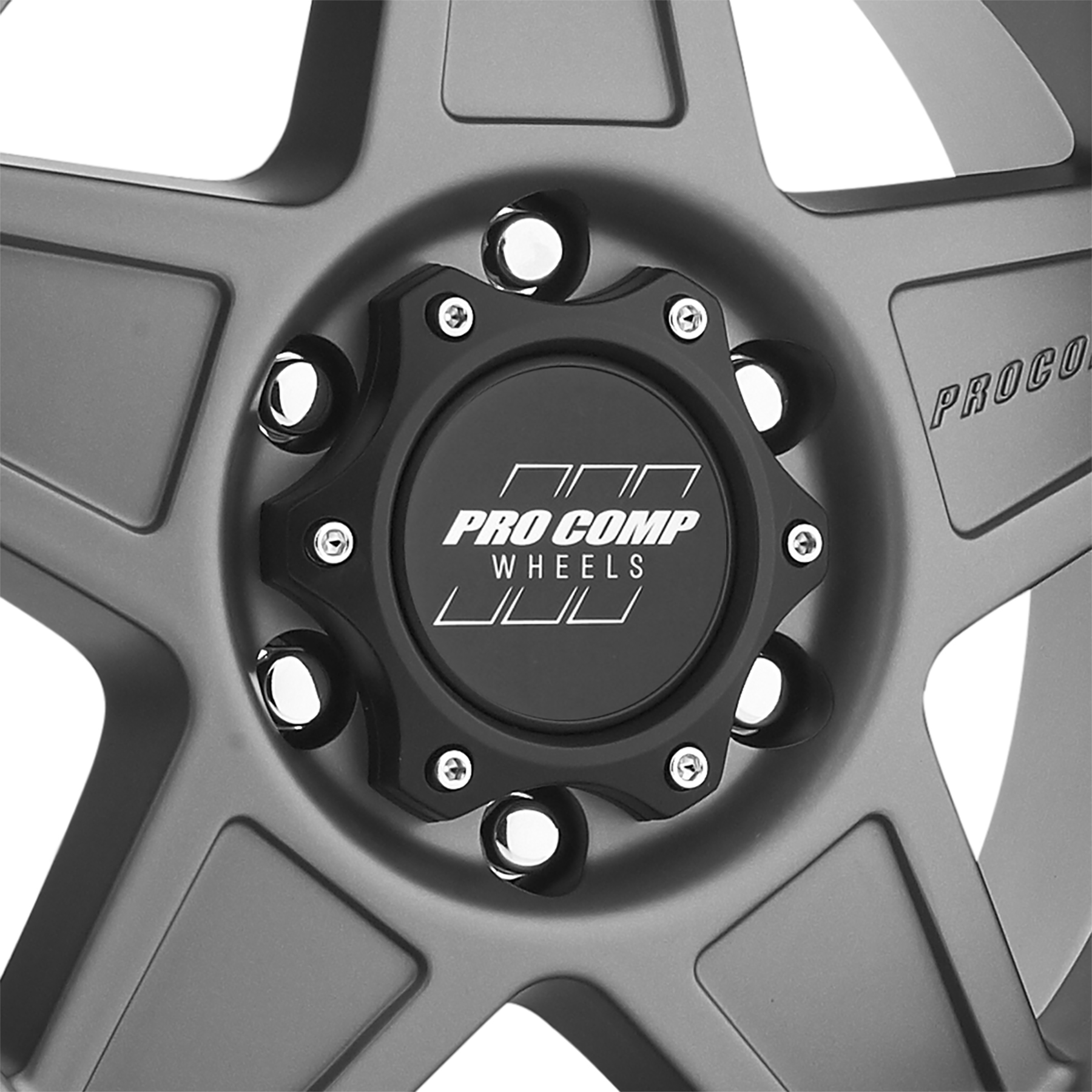 Pro Comp Predator Matte Graphite 17x8.5 6x5.5 4.75BS Offset 0mm Cap P/N 503434200 2635-78583