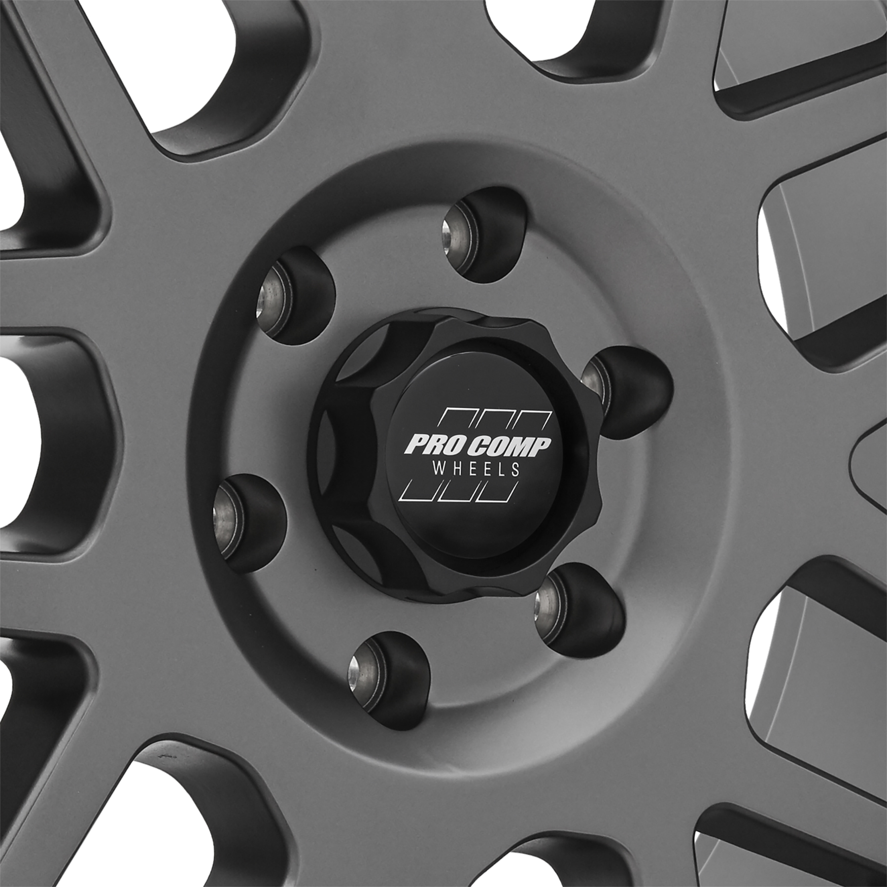 Pro Comp Vertigo Matte Graphite 20x9 6x135 5.25BS Offset 6mm Cap P/N 5040556000 2640-293652