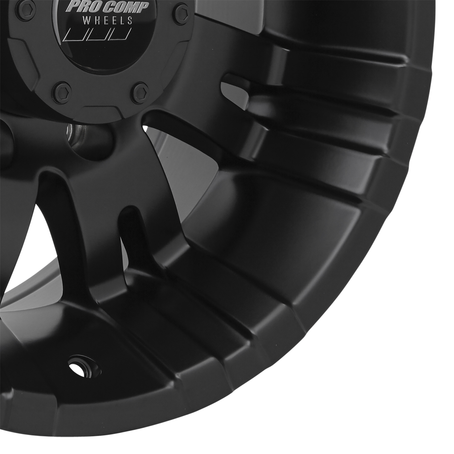 Pro Comp Raven Satin Black 16x8 8x6.5 4.5BS Offset 0mm Cap P/N 8515041 5001-6882