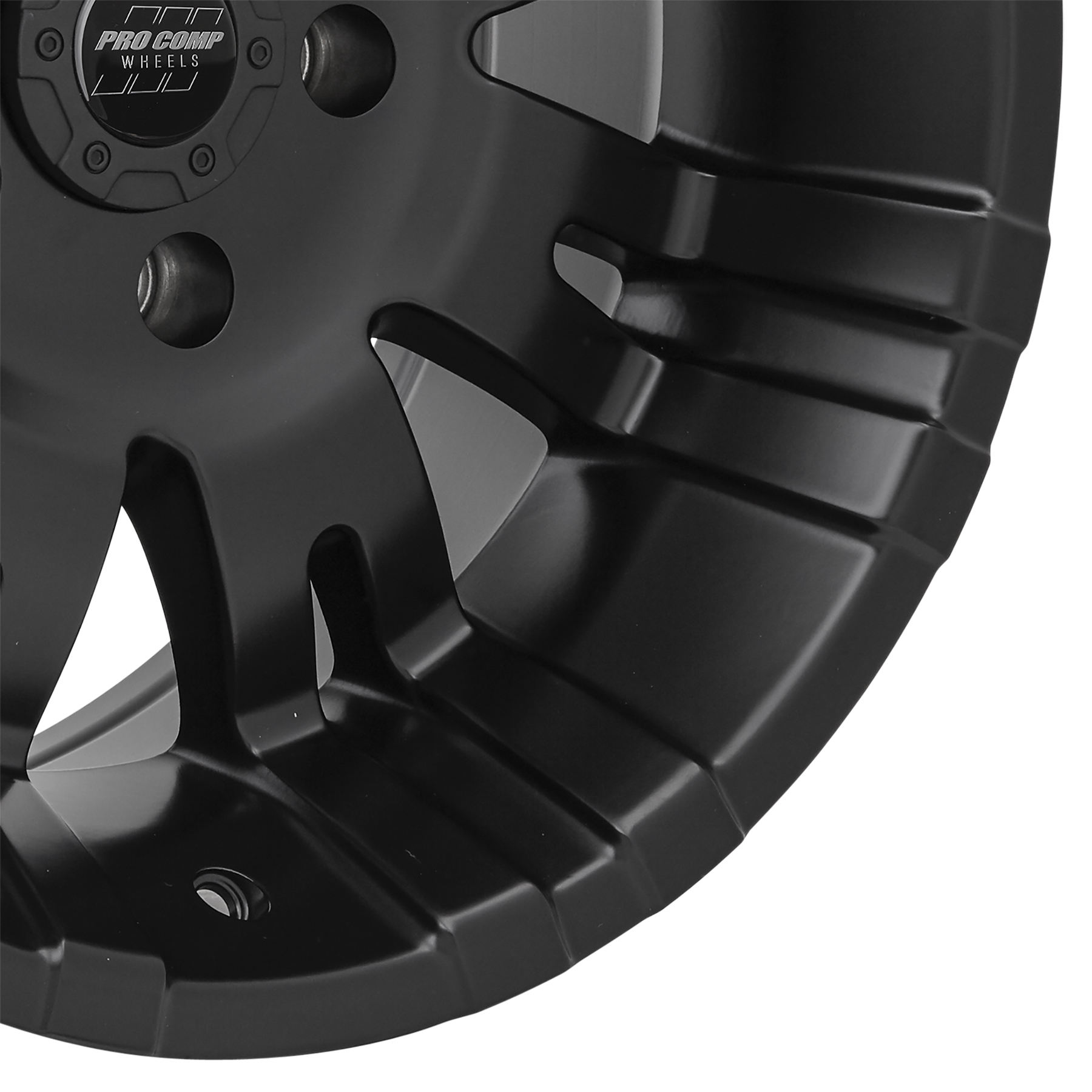 Pro Comp Raven Satin Black 17x9 5x5 4.75BS Offset -6mm Cap P/N 8327041 5001-7973