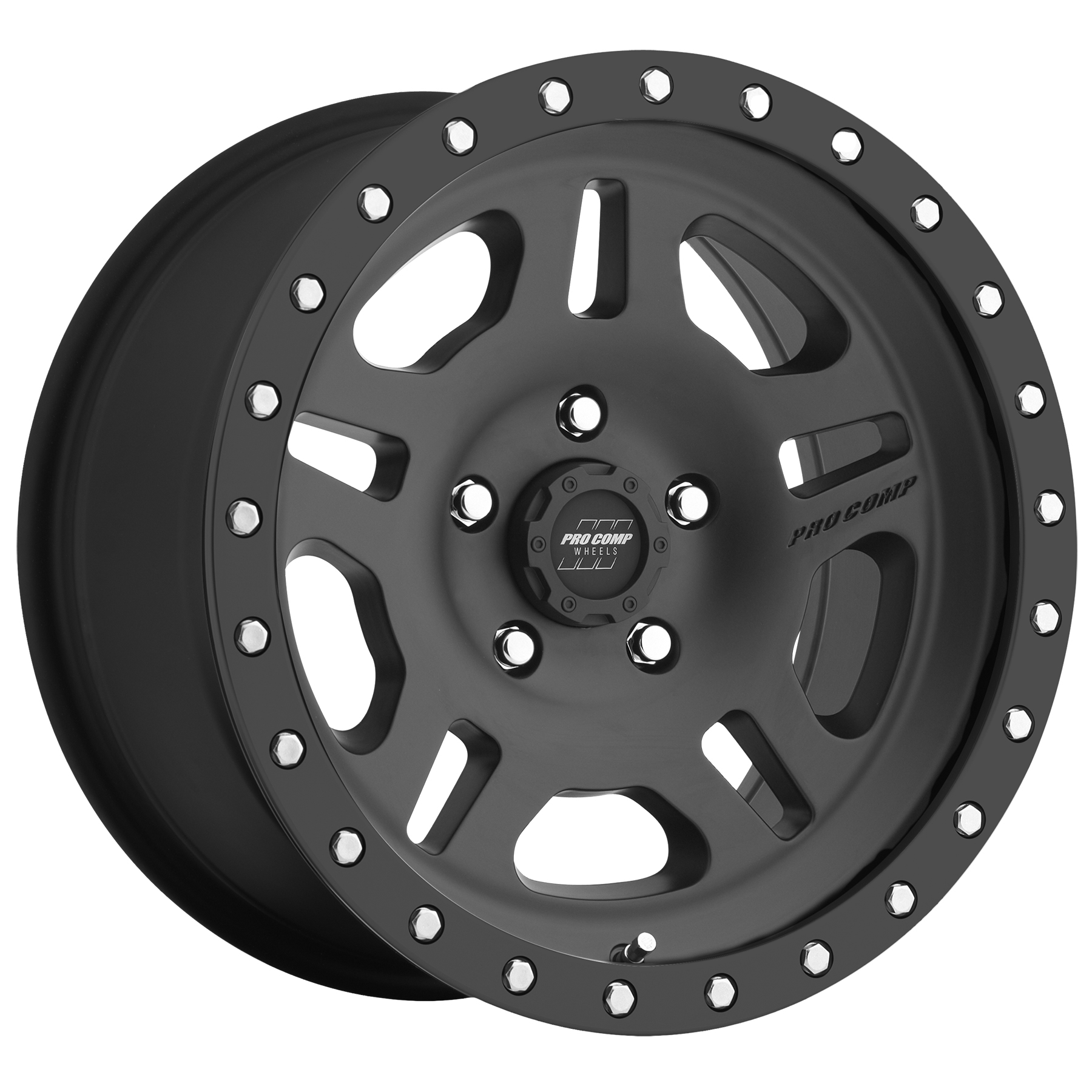 Pro Comp La Paz Satin Black 16x8 5x5 4.5BS Offset 0mm Cap P/N 502932700 5029-6873