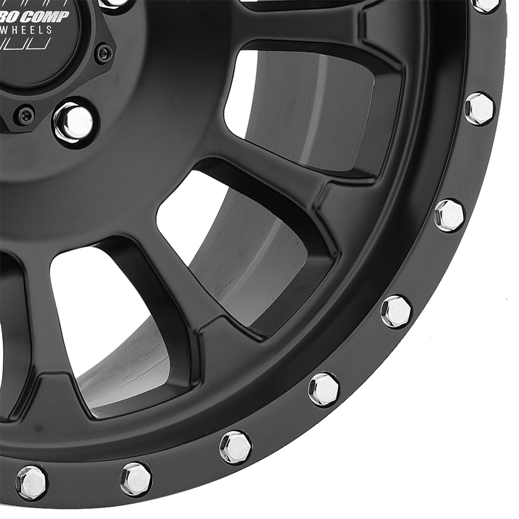 Pro Comp Rockwell Satin Black 17x8.5 5x5 4.75BS Offset 0mm Cap P/N 503432700 5034-78573