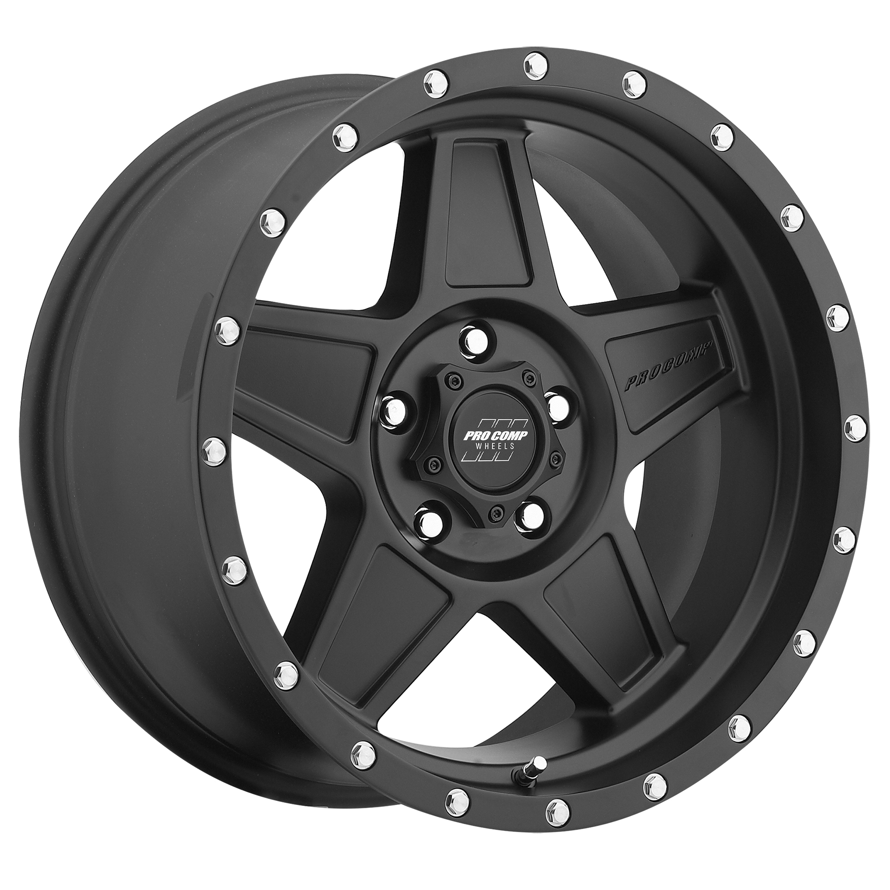Pro Comp Predator Satin Black 18x9 5x5 5BS Offset 0mm Cap P/N 503432700 5035-8973