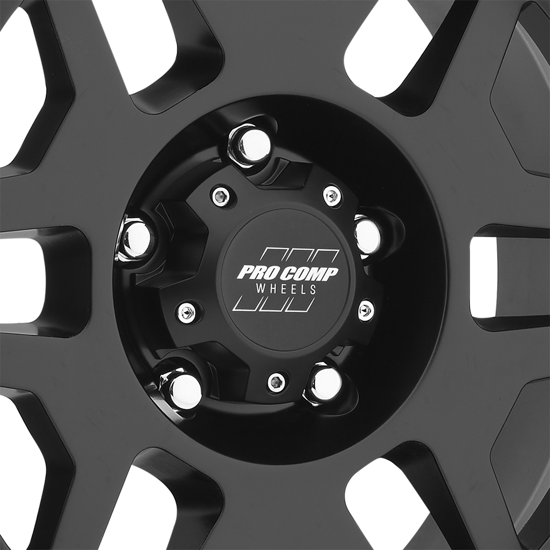 Pro Comp Phaser Satin Black 17X9 5x5 4.75BS Offset -6mm Cap P/N 5041550000 5041-7973