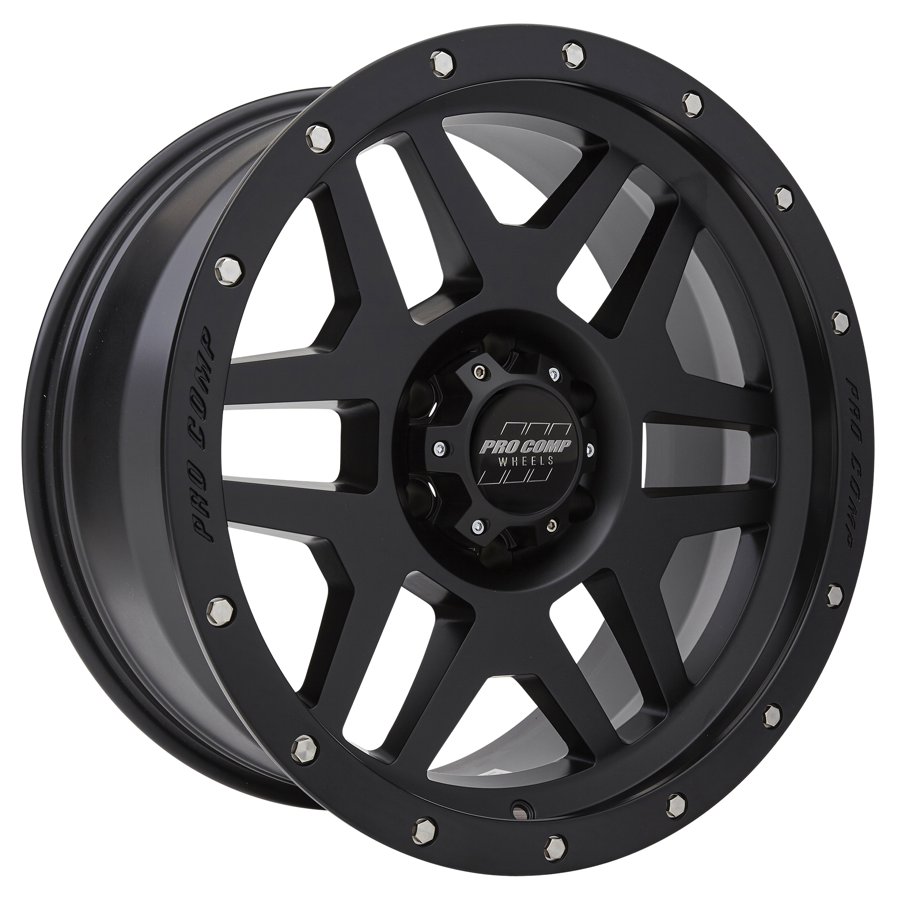 Pro Comp Phaser Satin Black 18x9 6x135 5.5BS Offset 12mm Cap P/N 5041635000 5041-893655