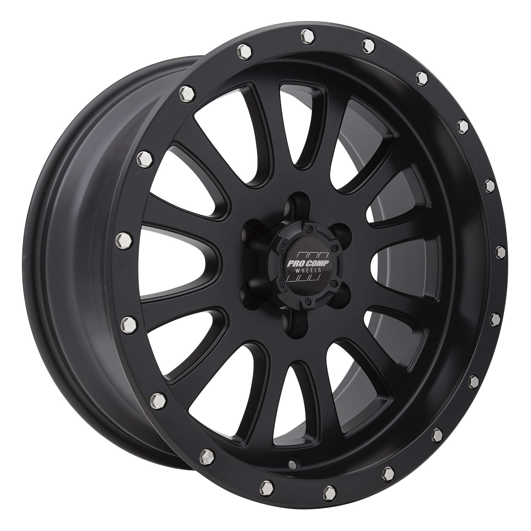 Pro Comp Syndrome Satin Black 20X9 6x135 5BS Offset 0mm Cap P/N 504442500 5044-2936