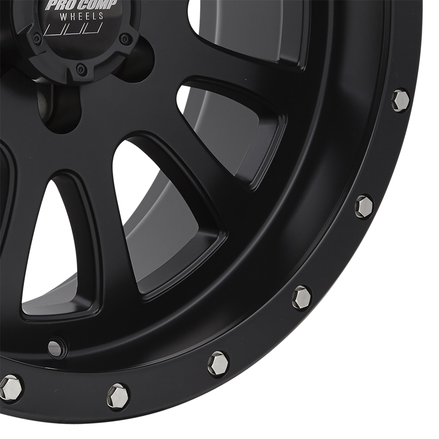 Pro Comp Syndrome Satin Black 20X9 6x135 5BS Offset 0mm Cap P/N 504442500 5044-2936