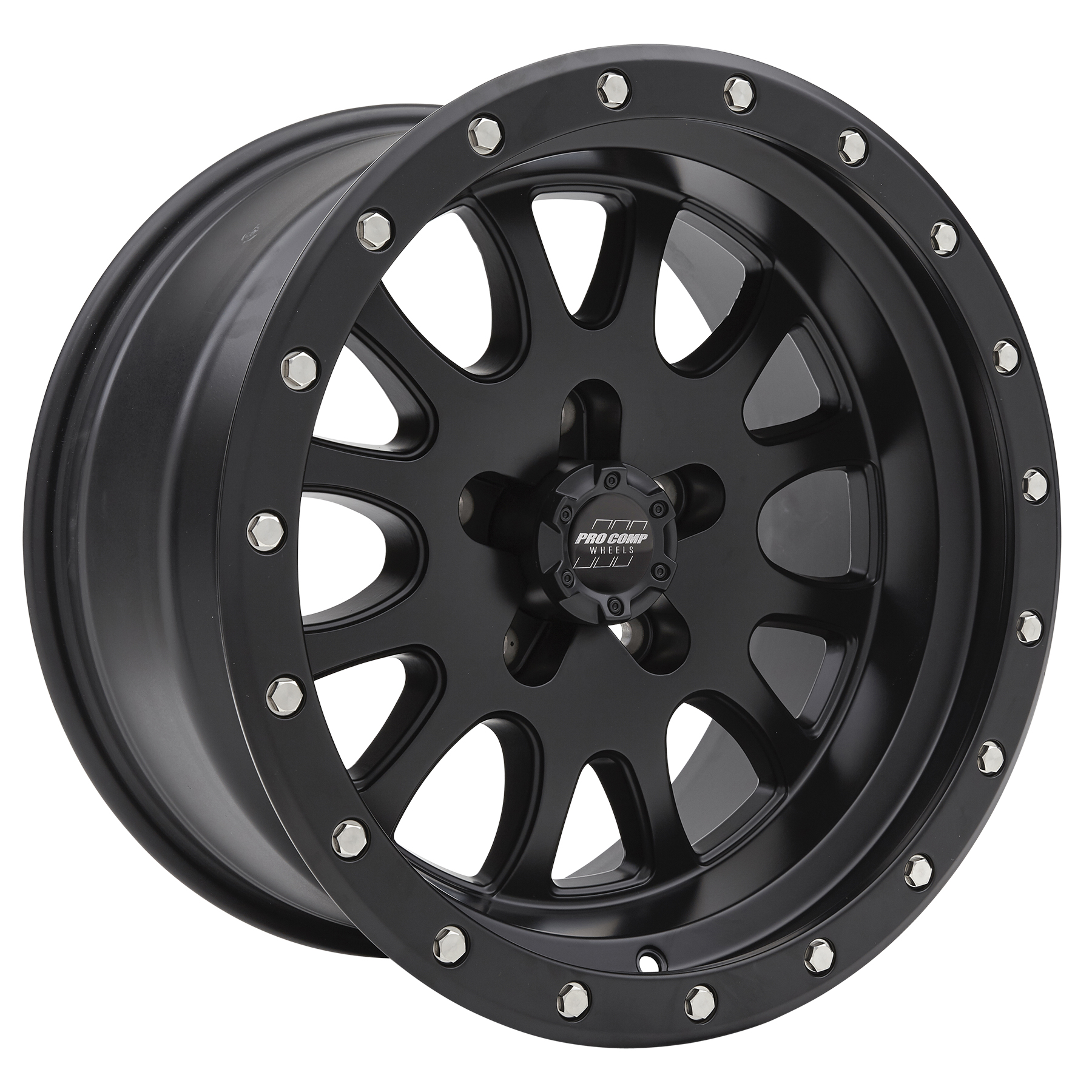 Pro Comp Syndrome Satin Black 17X9 5x5 4.75BS Offset -6mm Cap P/N 504432700 5044-7973