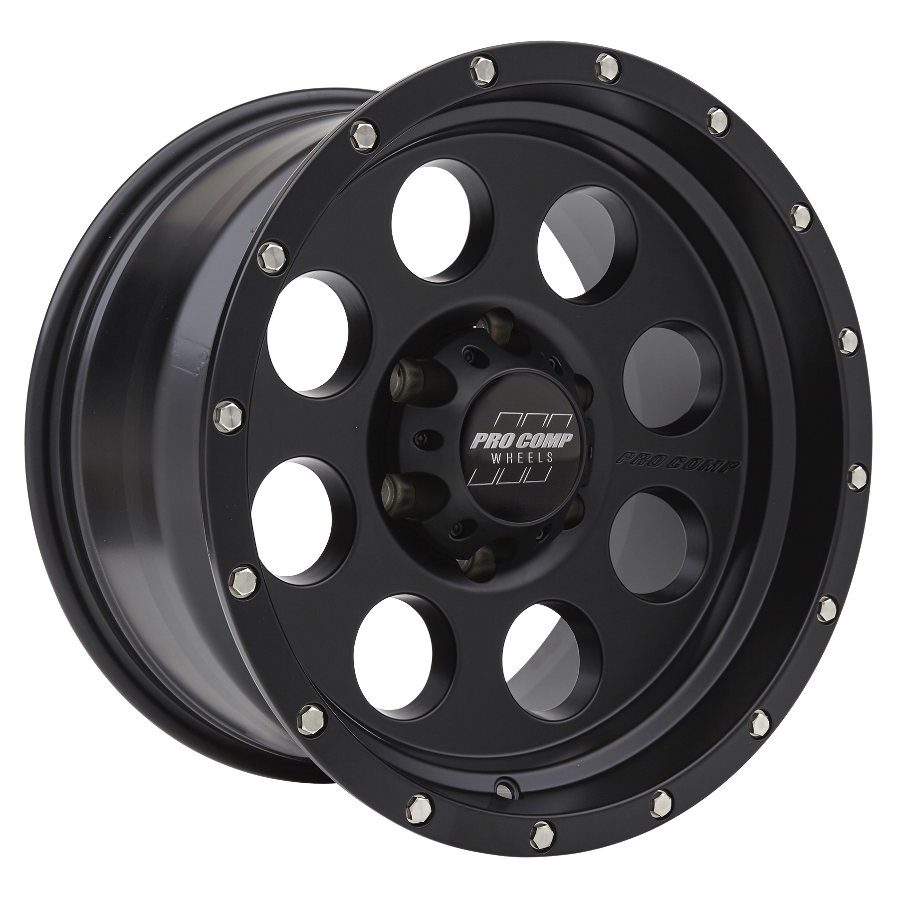 Pro Comp Proxy Satin Black 17x9 6x5.5 4.75BS Offset -6mm Cap P/N 504442500 5045-7983