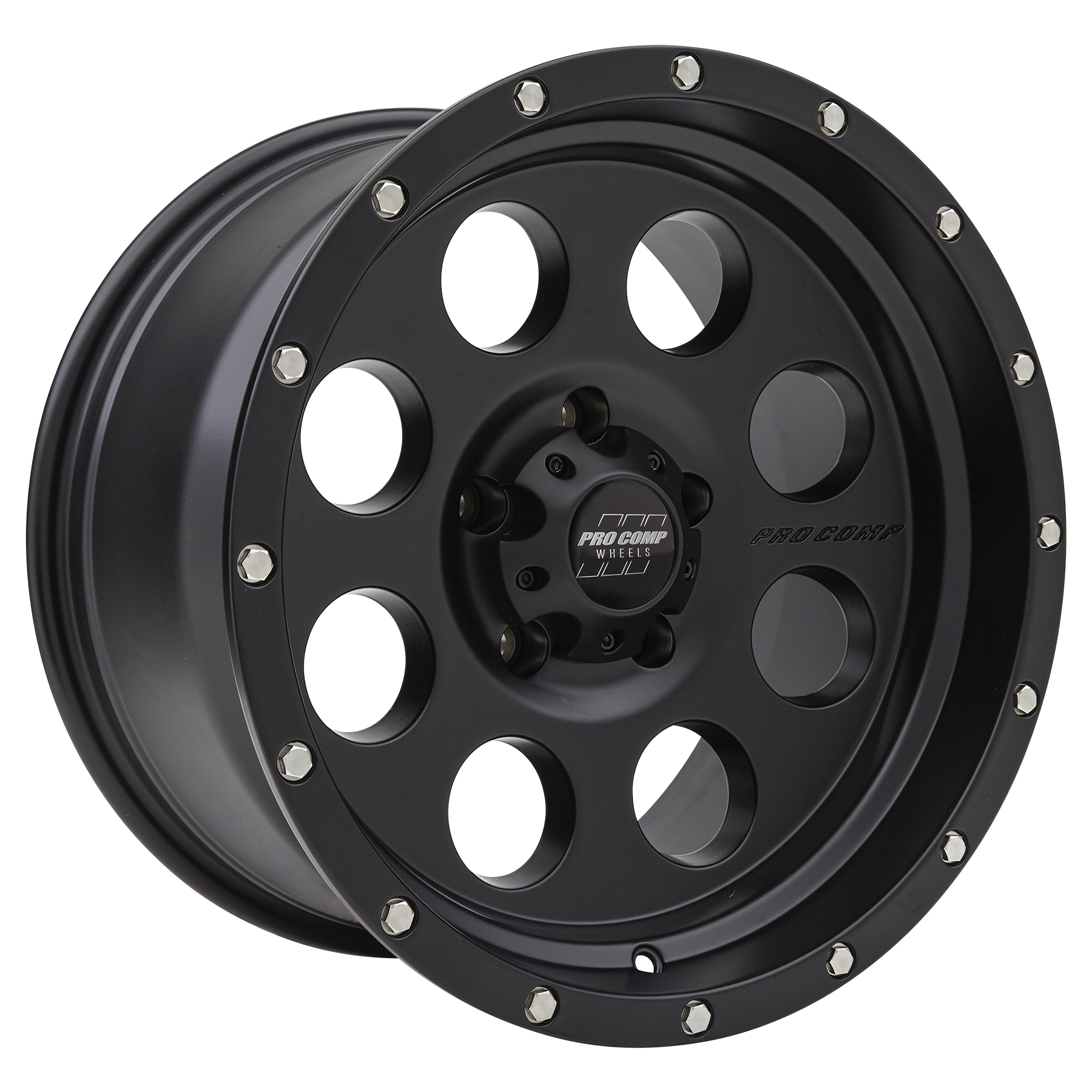 Pro Comp Proxy Satin Black 17x9 5x5.5 4.75BS Offset -6mm Cap P/N 504442500 5045-7985
