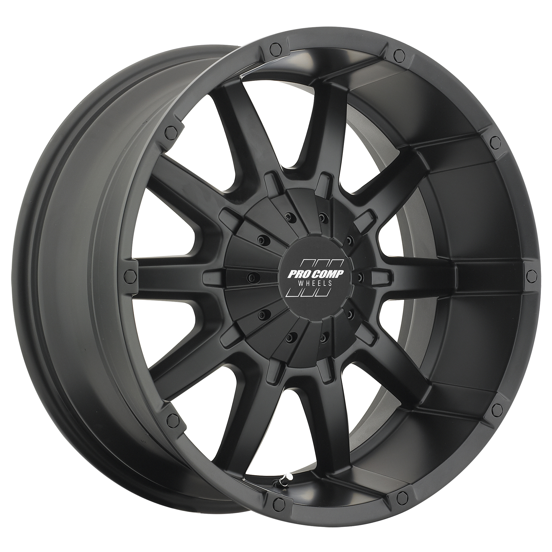 Pro Comp 10 Gauge Satin Black 20x9 5x5 4.5BS Offset -12mm Cap P/N 505056800 5050-292745