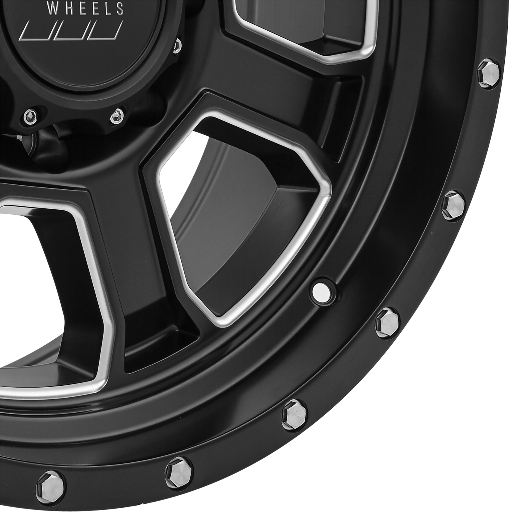 Pro Comp Sledge Satin Black Milled 20X9 8x6.5 5BS Offset 0mm Cap P/N 503451501 5143-2982
