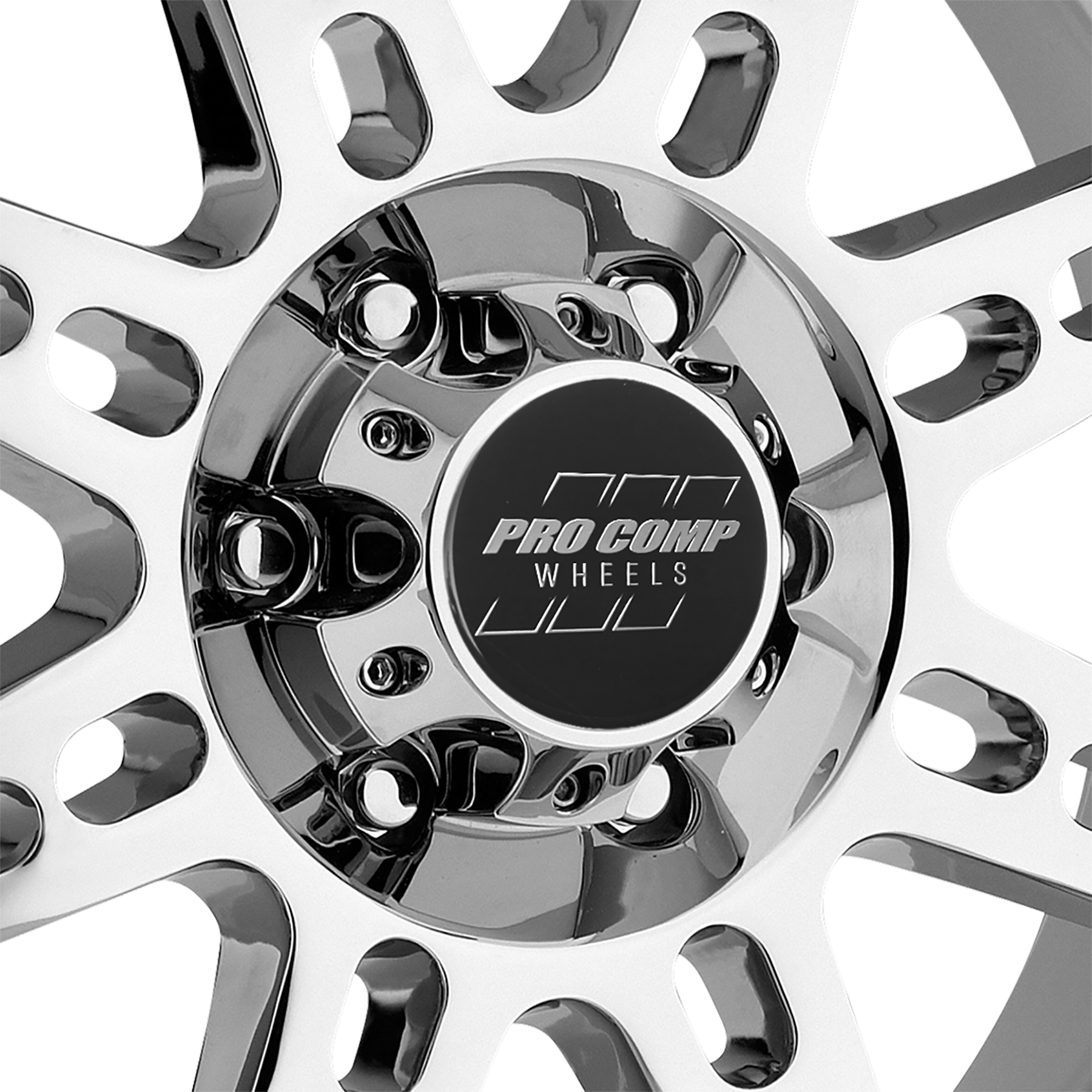 Pro Comp Stryker Chrome 20x9 6x5.5 5BS Offset 0mm Cap P/N 603165500 6631-2983