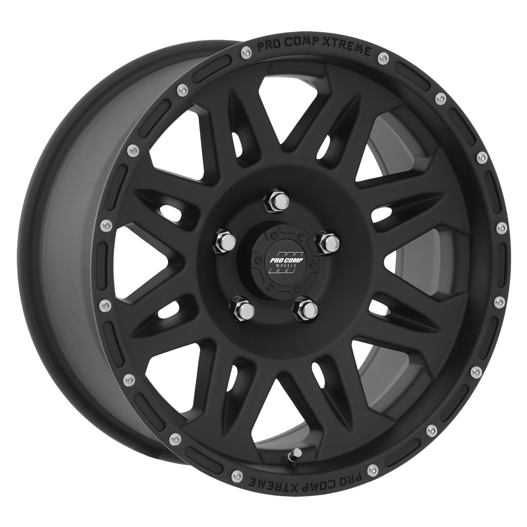 Pro Comp Torq Matte Black 17x9 5x5 4.75BS Offset -6mm Cap P/N 8327041 7005-7973