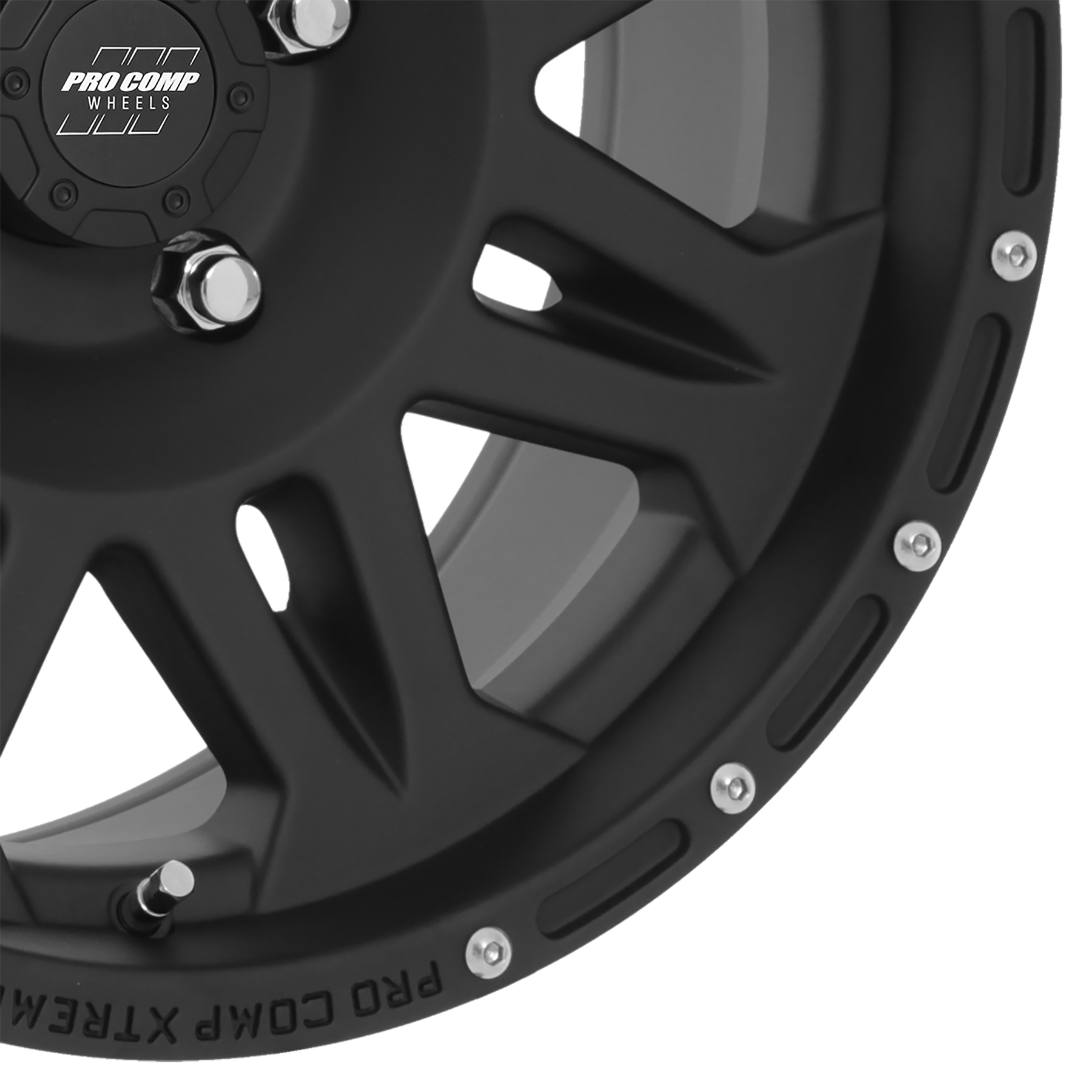 Pro Comp Torq Matte Black 17x9 5x5 4.75BS Offset -6mm Cap P/N 8327041 7005-7973