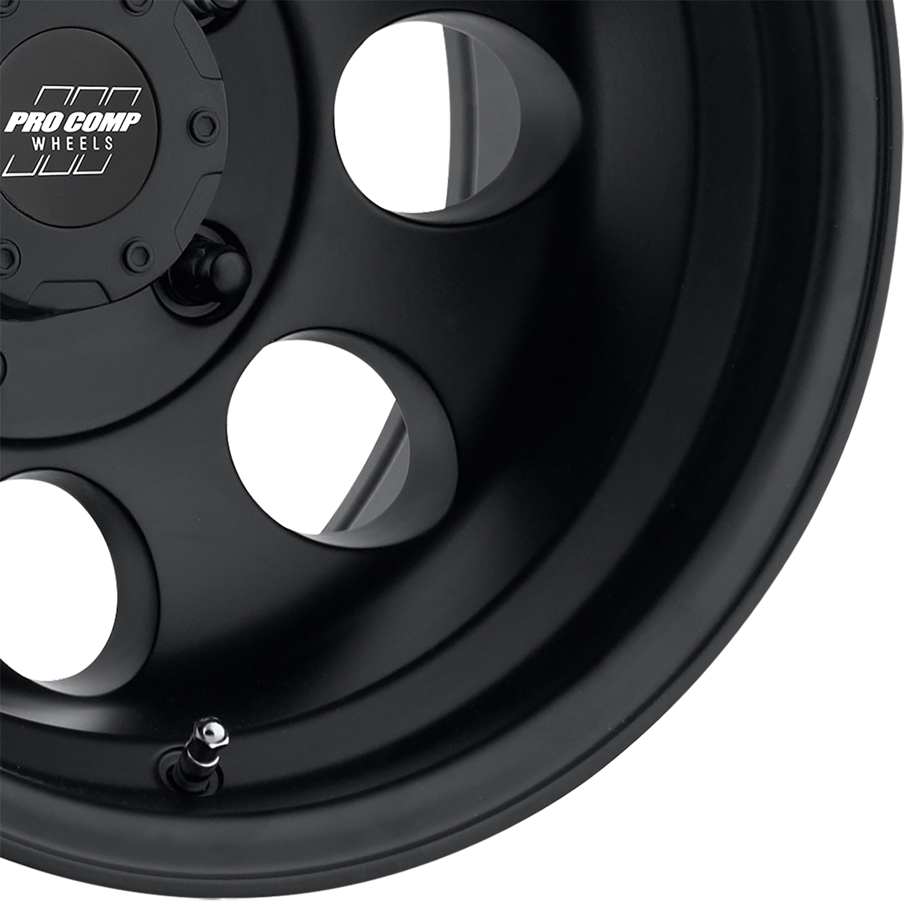 Pro Comp Vintage Matte Black 15x10 5x4.5 3.625BS Offset -47mm Cap P/N 8327041 7069-5165