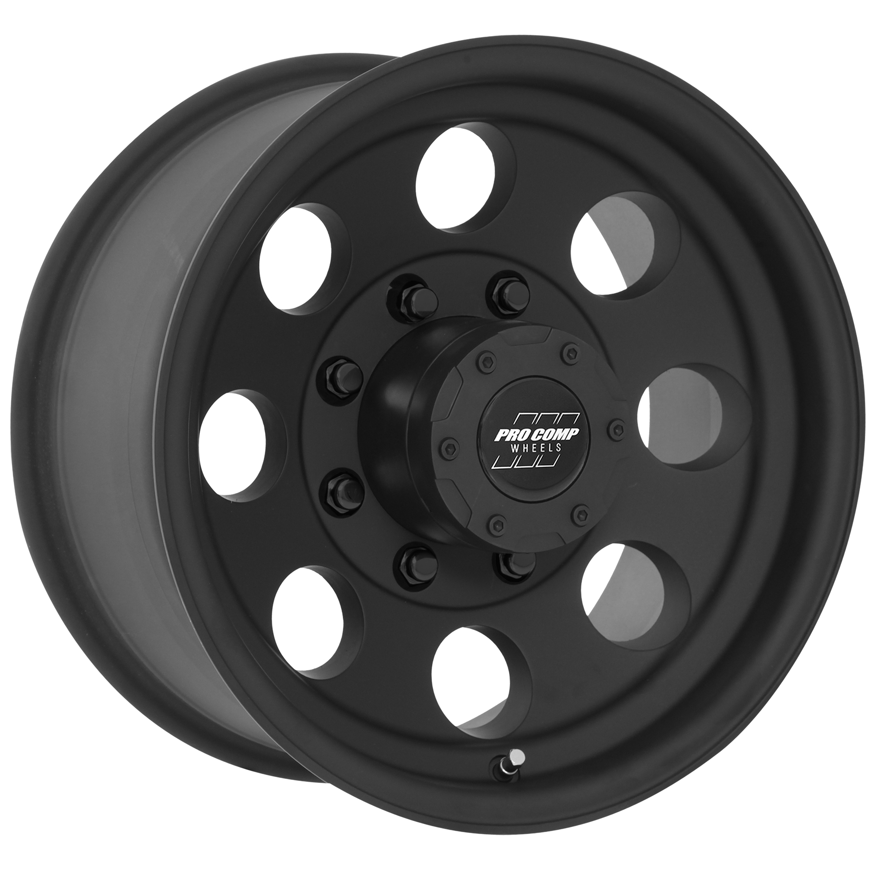 Pro Comp Vintage Matte Black 17x9 8x6.5 4.75BS Offset -6mm Cap P/N 8515041 7069-7982