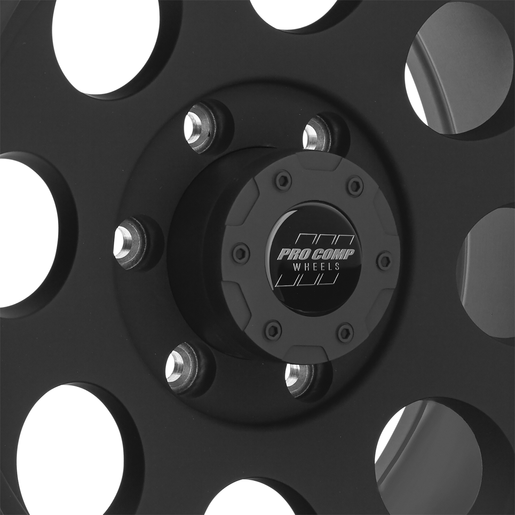 Pro Comp Series 69 Matte Black 17x9 6x5.5 4.75BS Offset -6mm Cap P/N 8425041 7069-7983