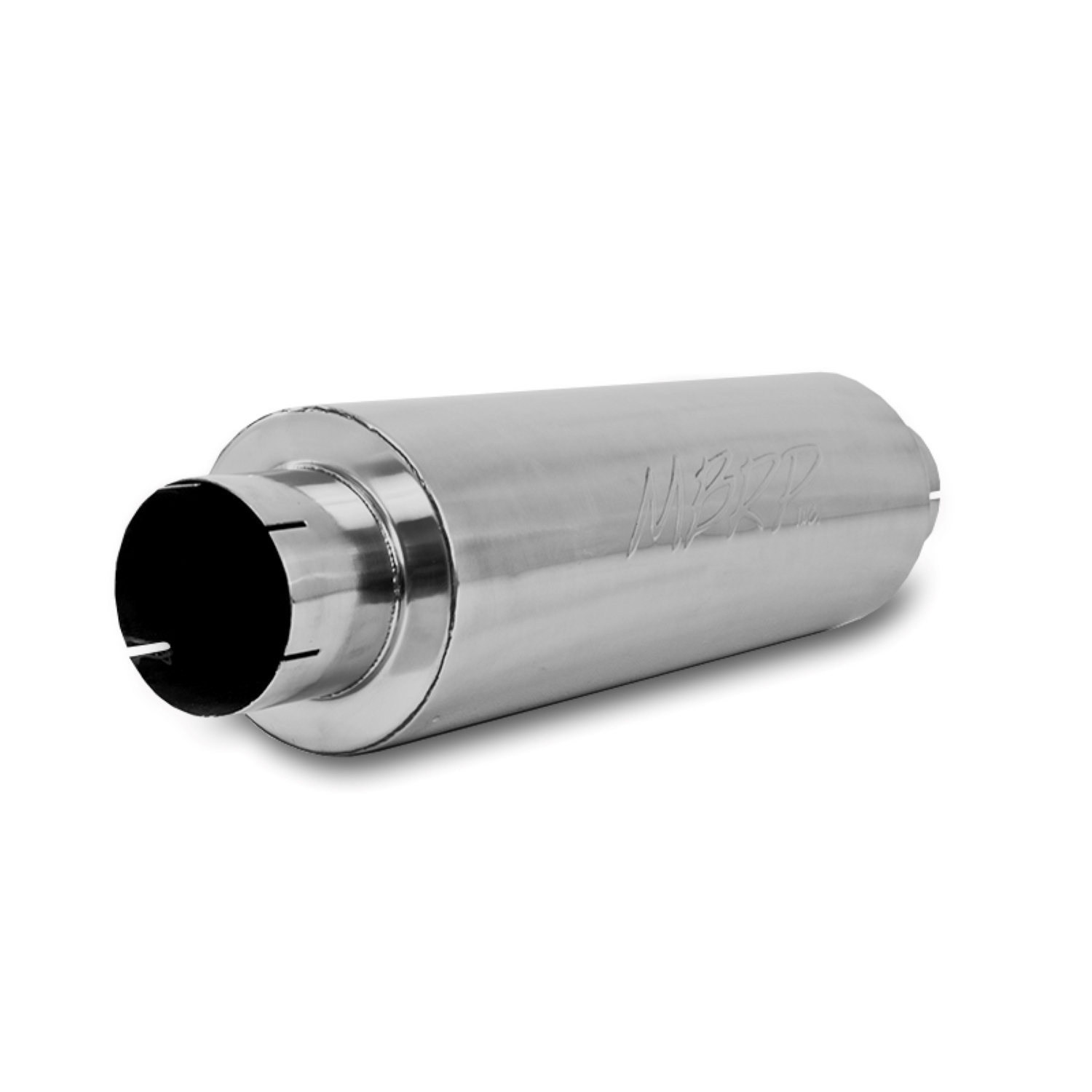 MBRP Exhaust Quiet Tone Muffler. 5in. In/Out. 8in. Dia. Body. 31in. Overall. T409 M2220S
