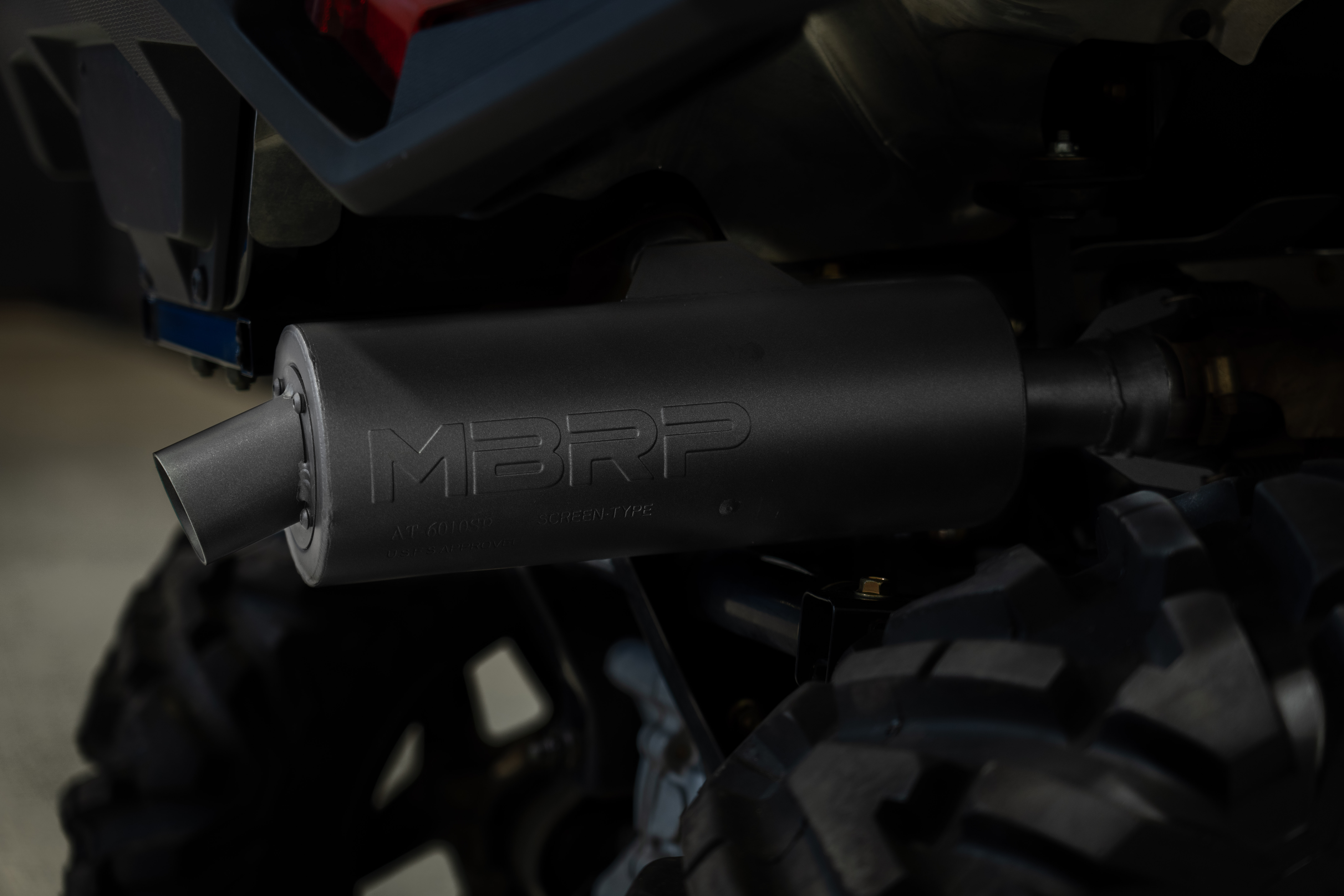 MBRP Exhaust Sport Muffler. USFS Approved Spark Arrestor Included. AT-6502SP
