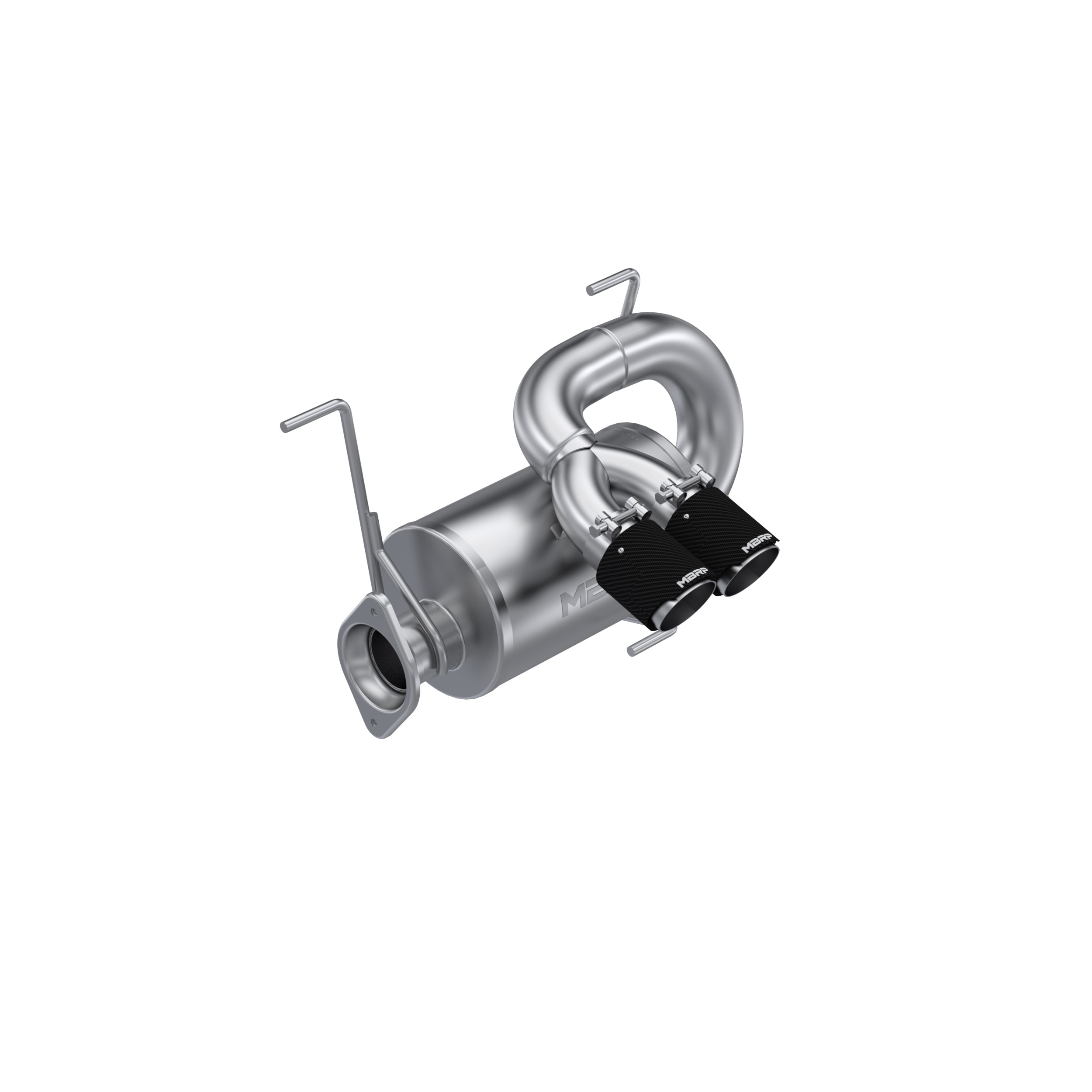 MBRP Exhaust Single. Slip-on. Dual Outlet. T304. CF AT-9533PT