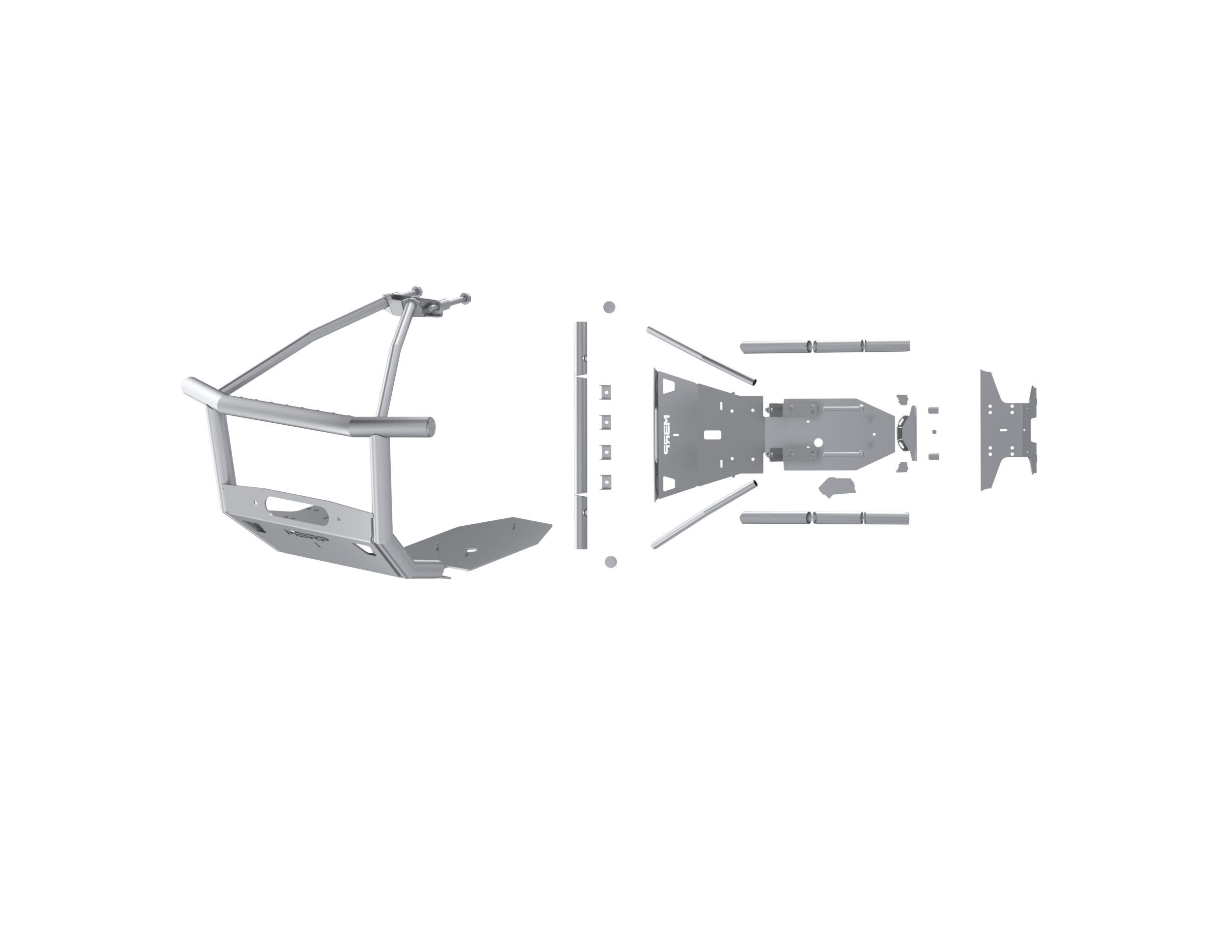 MBRP Exhaust MBRP Steel Front Race Bumper. AC-9219-02