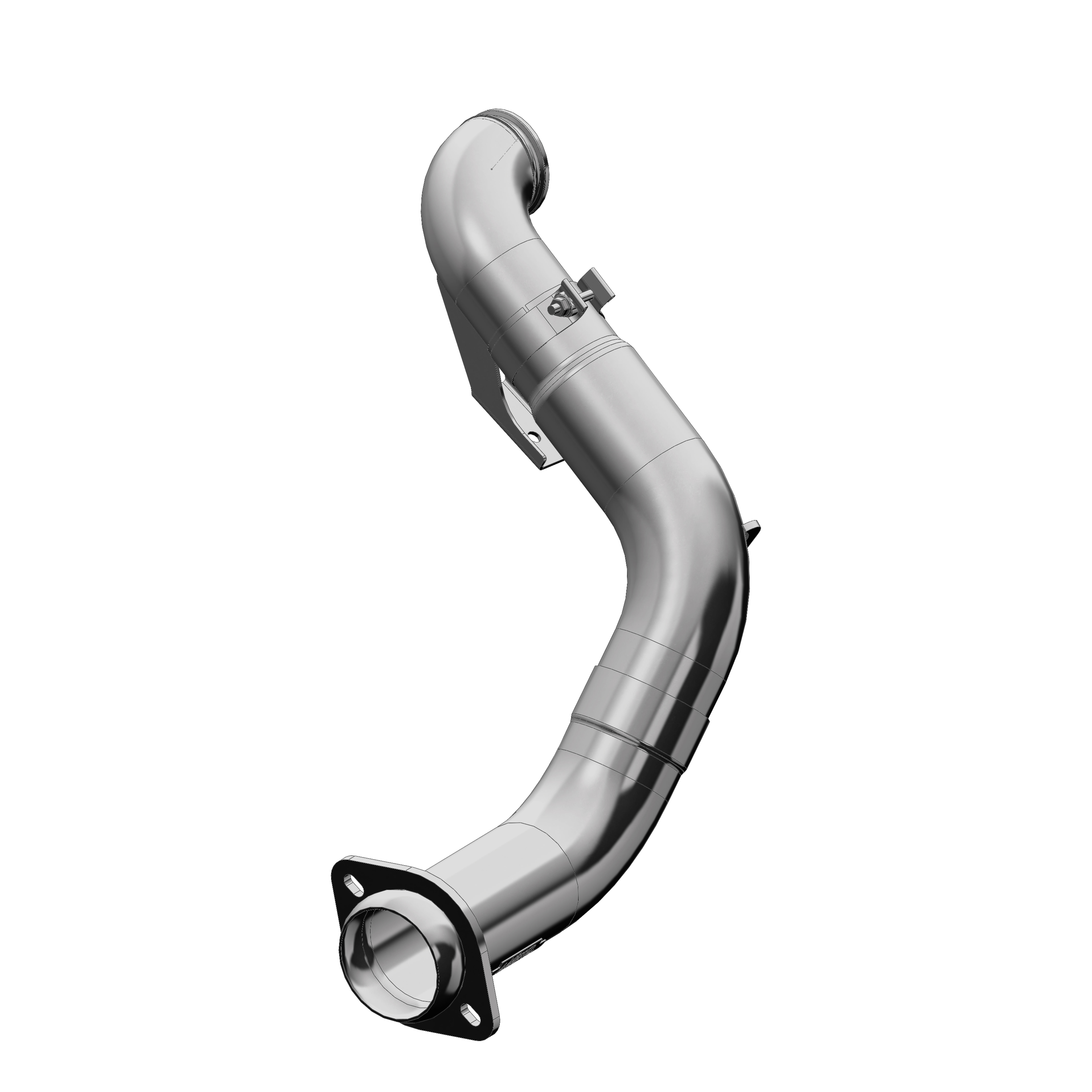 MBRP Exhaust 4in. Turbo Down Pipe. AL-EO # D-763-1 FALCA460