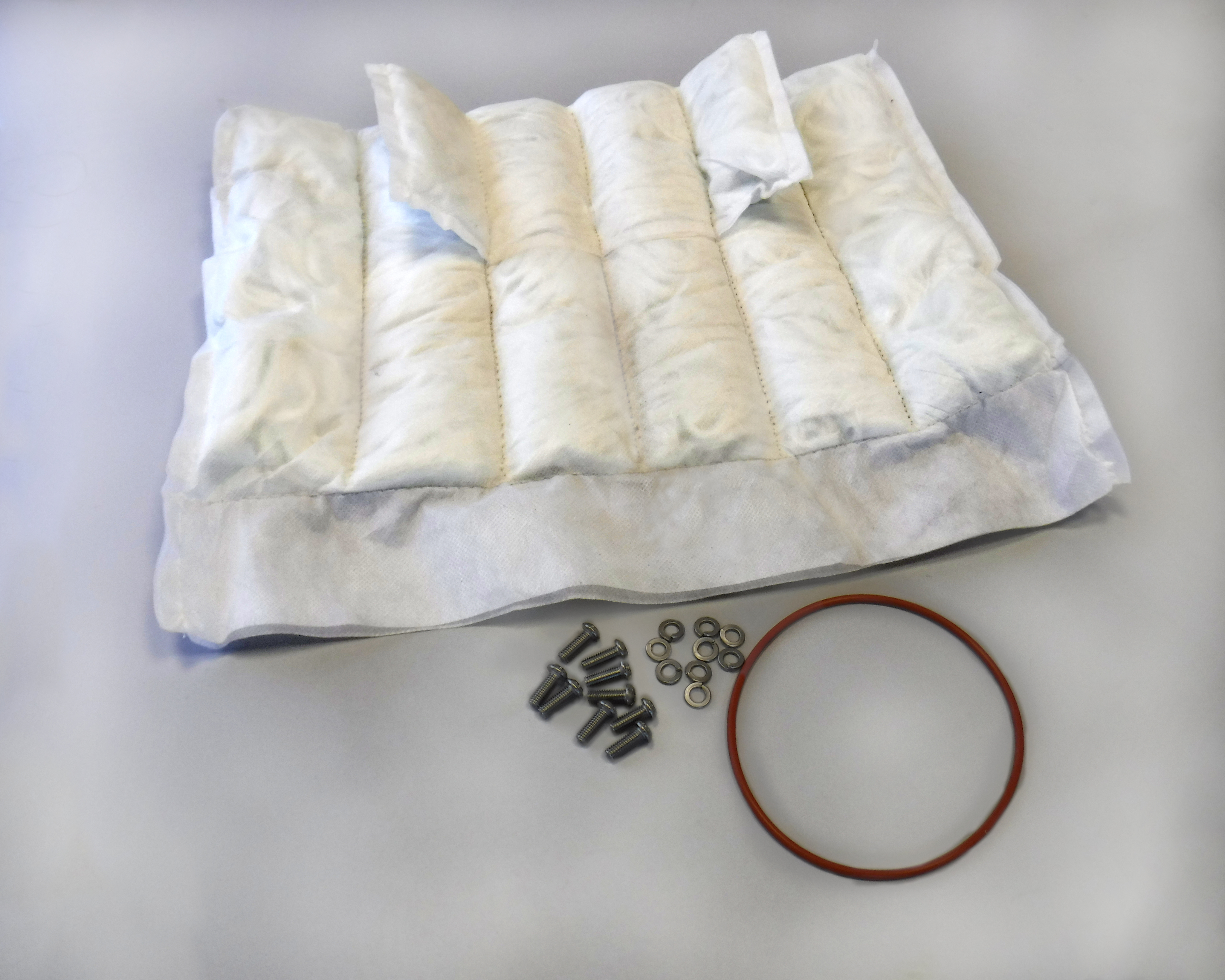 MBRP Exhaust Repack Pillow. Replacement O-Ring. New Hardware for Muffler Endcap. PT-5012PK